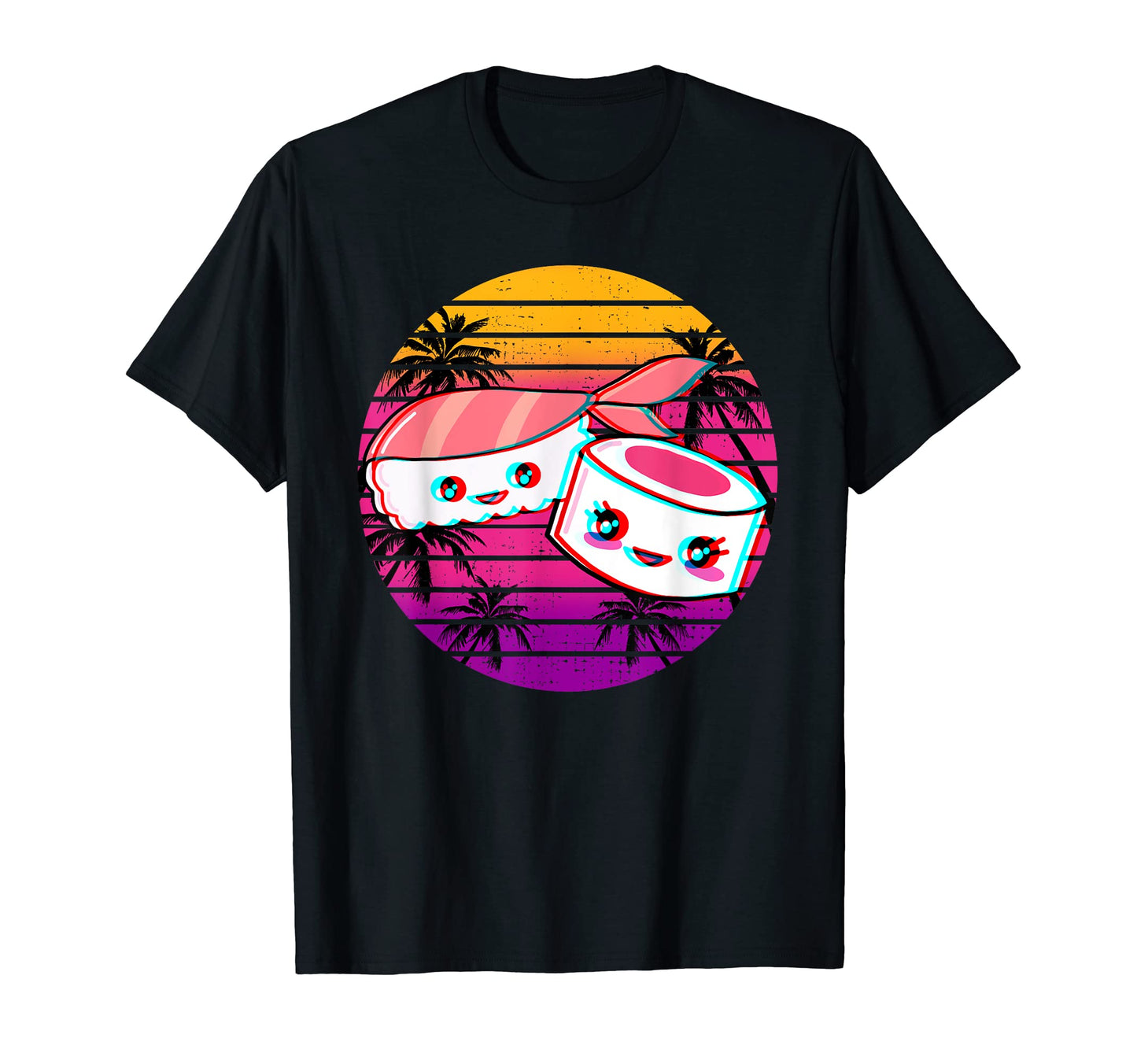 Kawaii Sushi Vaporwave Aesthetic T-Shirt - Streetwear Style Unisex - T-Shirt, Sweatshirt, Hoodie