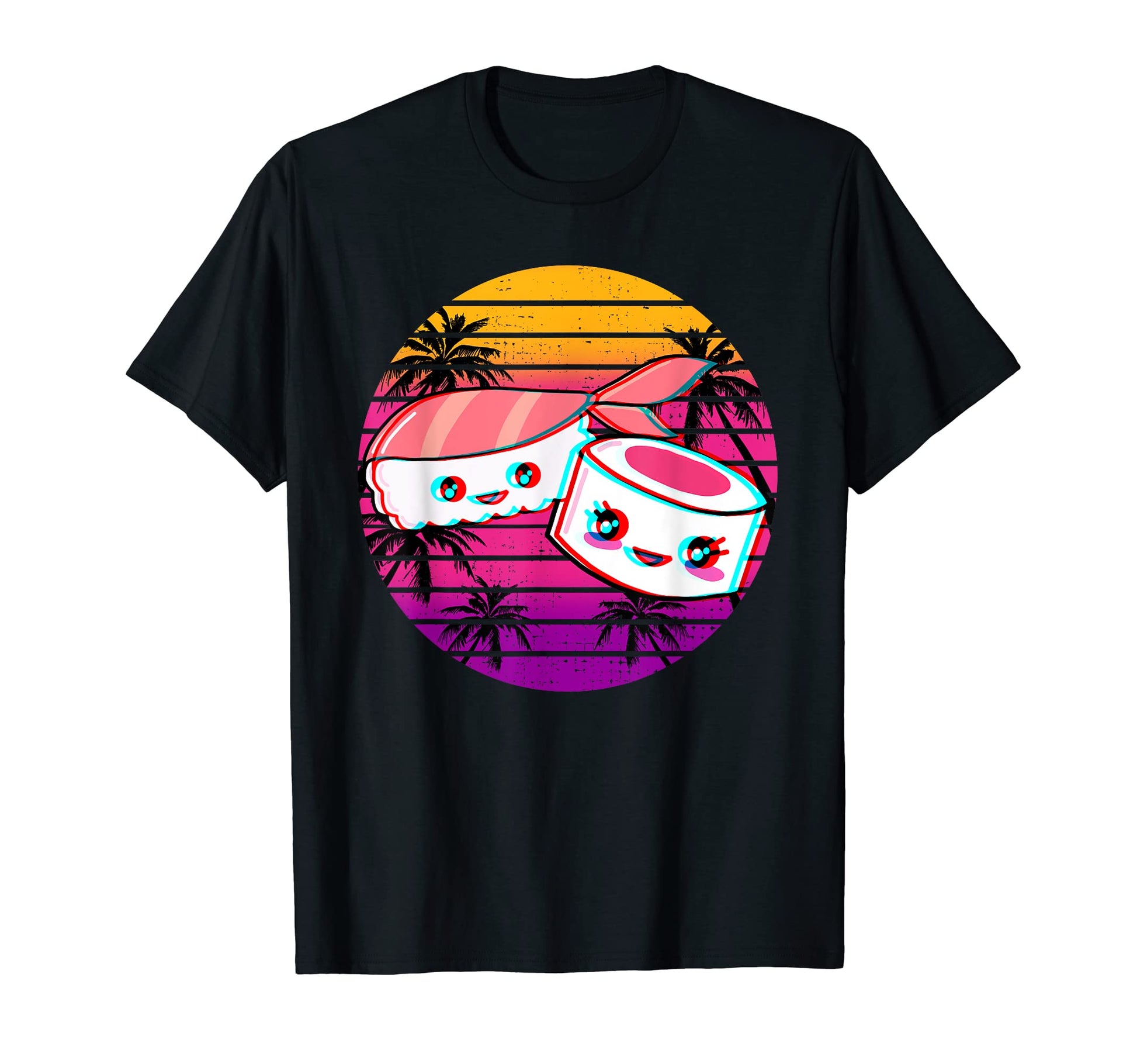 Kawaii Sushi Vaporwave Aesthetic T-Shirt - Streetwear Style Unisex - T-Shirt, Sweatshirt, Hoodie