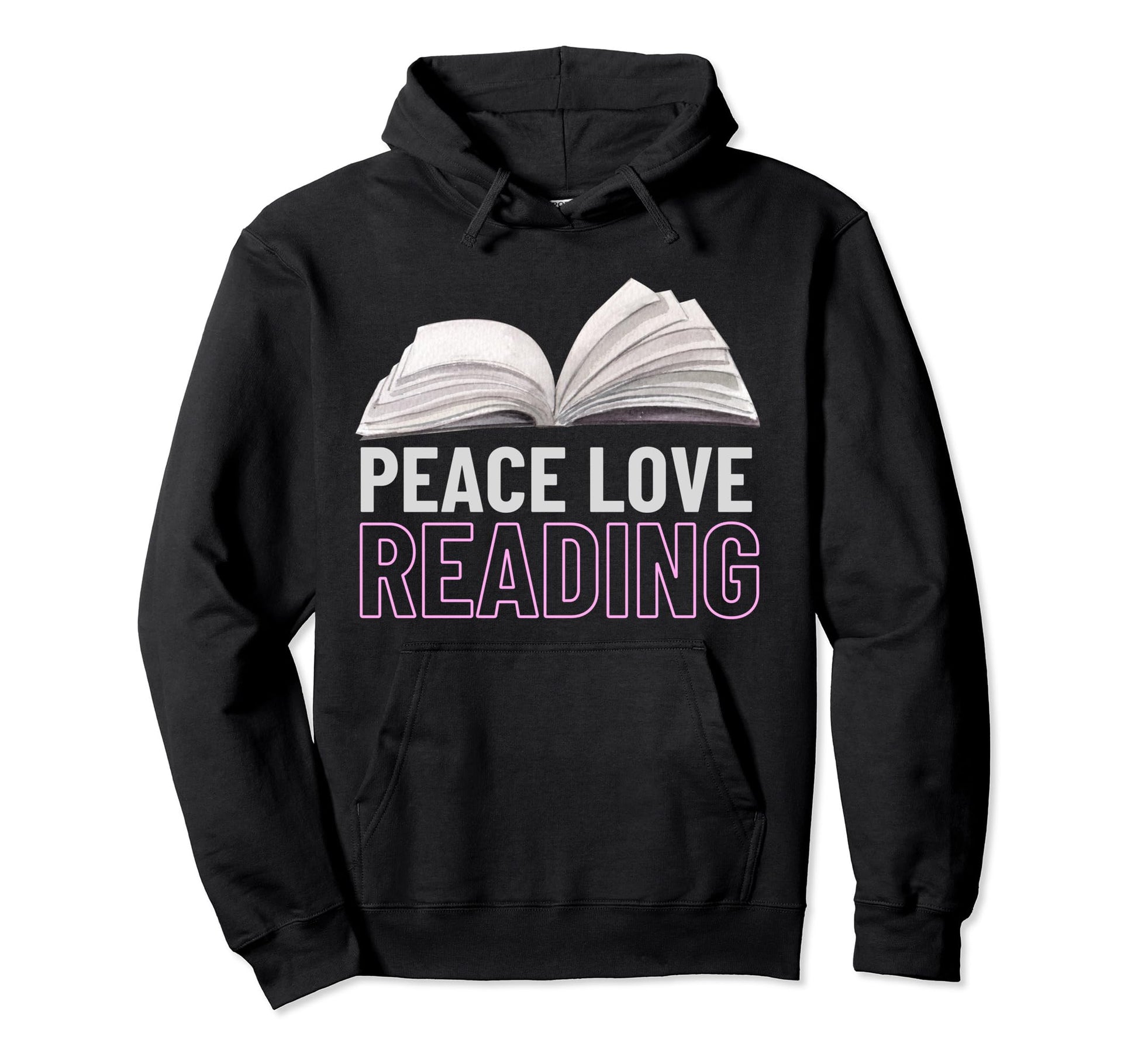 Book Reading Book Lover Reading Teacher Hoodie - Trendy Graphic for Adults - T-Shirt, Sweatshirt, Hoodie