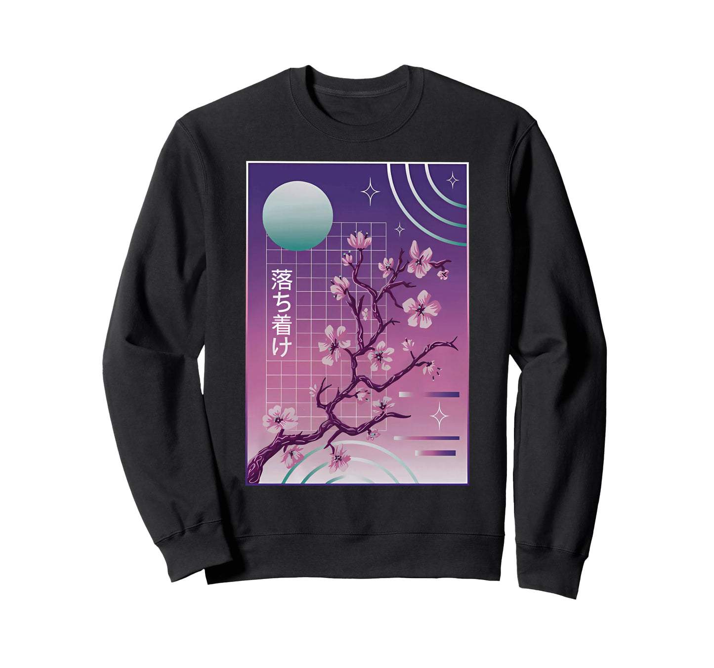 Cherry Blossom Japanese Sakura Sweatshirt - Custom Art Print Men Women - T-Shirt, Sweatshirt, Hoodie