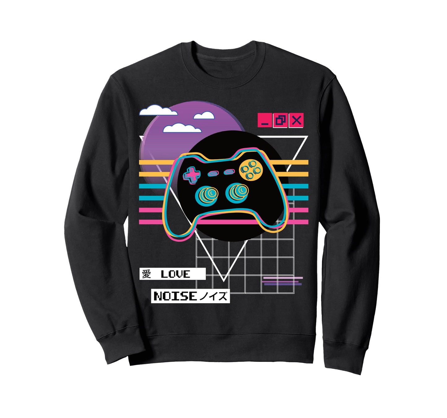 Vaporwave Aesthetic Japanese Korean Sweatshirt - Unique Graphic for Adults - T-Shirt, Sweatshirt, Hoodie