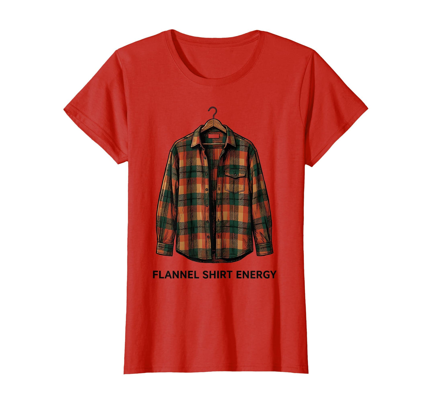 Flannel Energy 90S Nostalgia T-Shirt - Unique Graphic Men Women - T-Shirt, Sweatshirt, Hoodie