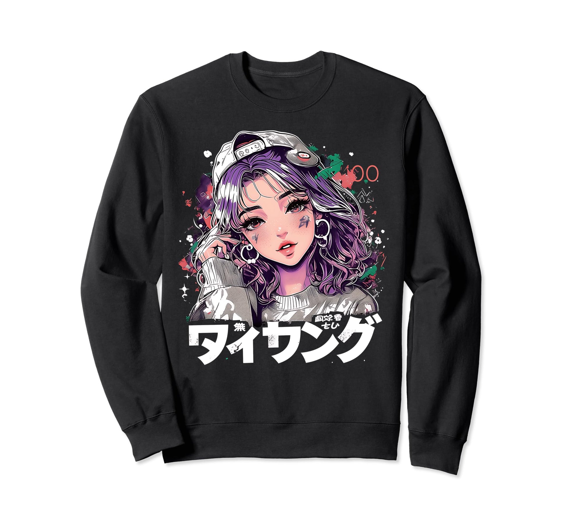 Anime Goth Grunge Demon Waifu Sweatshirt - Streetwear Style Men Women - T-Shirt, Sweatshirt, Hoodie