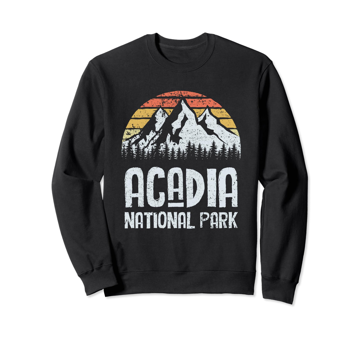 Acadia National Park Maine Hiking Sweat T-Shirt - Custom Art Print Unisex - T-Shirt, Sweatshirt, Hoodie