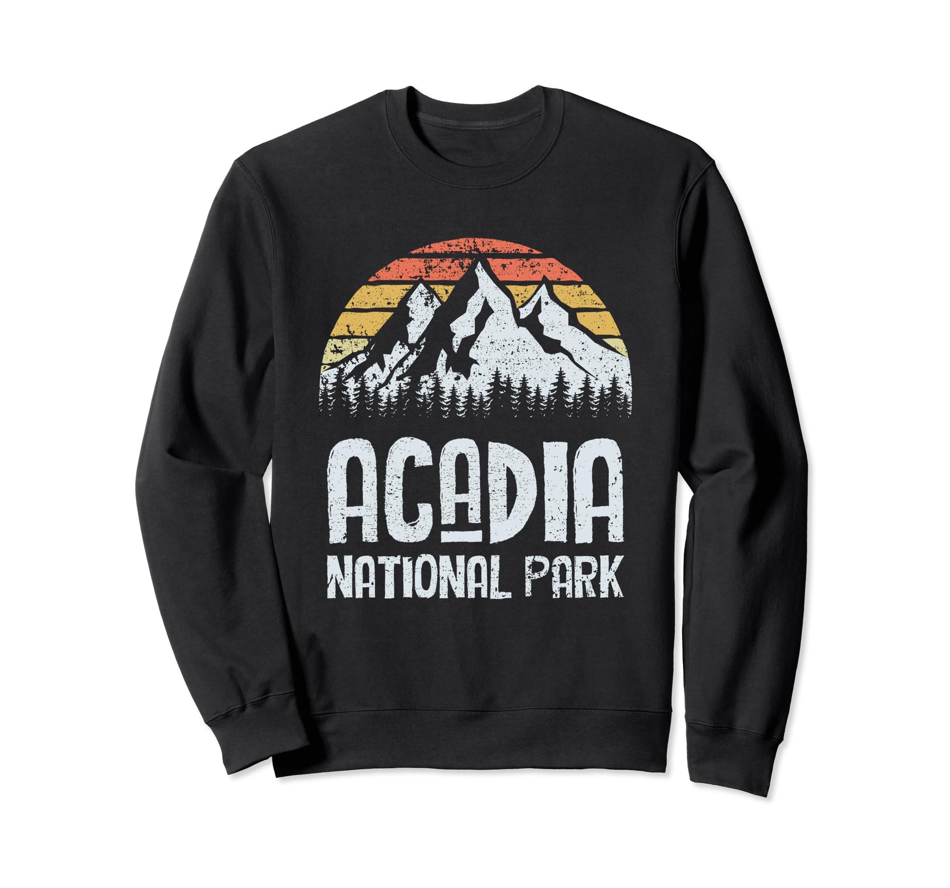 Acadia National Park Maine Hiking Sweat T-Shirt - Custom Art Print Unisex - T-Shirt, Sweatshirt, Hoodie