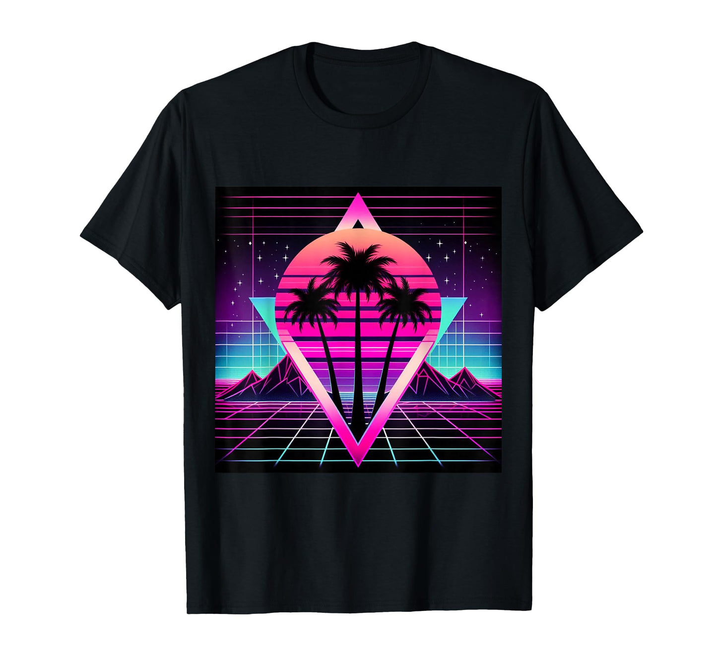 Synthwave Inspired 80S Vaporwave Palm T-Shirt - Trendy Graphic Unisex - T-Shirt, Sweatshirt, Hoodie