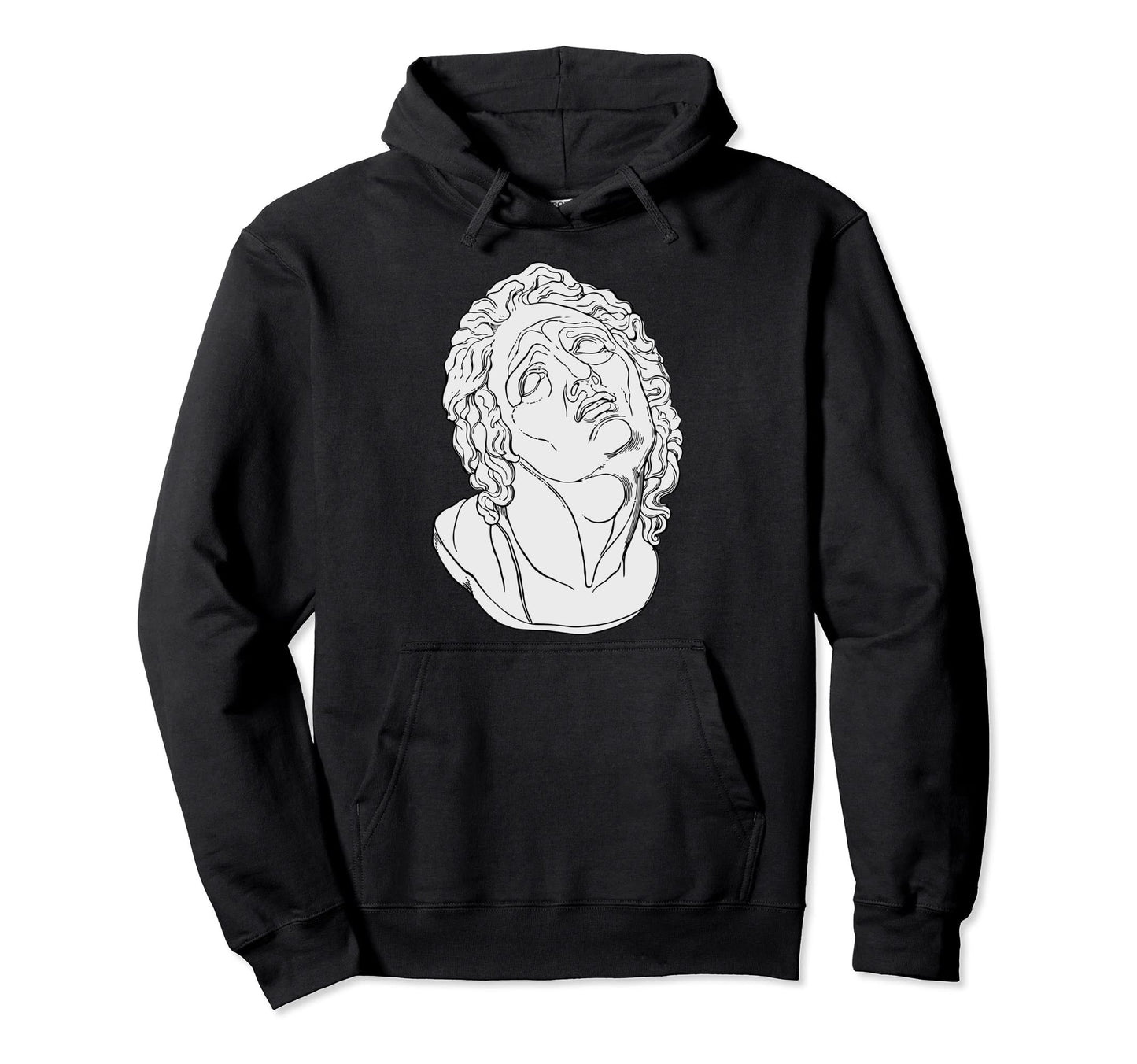 Vaporwave Roman Bust Steam Wave Hoodie - Minimalist Print Men Women - T-Shirt, Sweatshirt, Hoodie