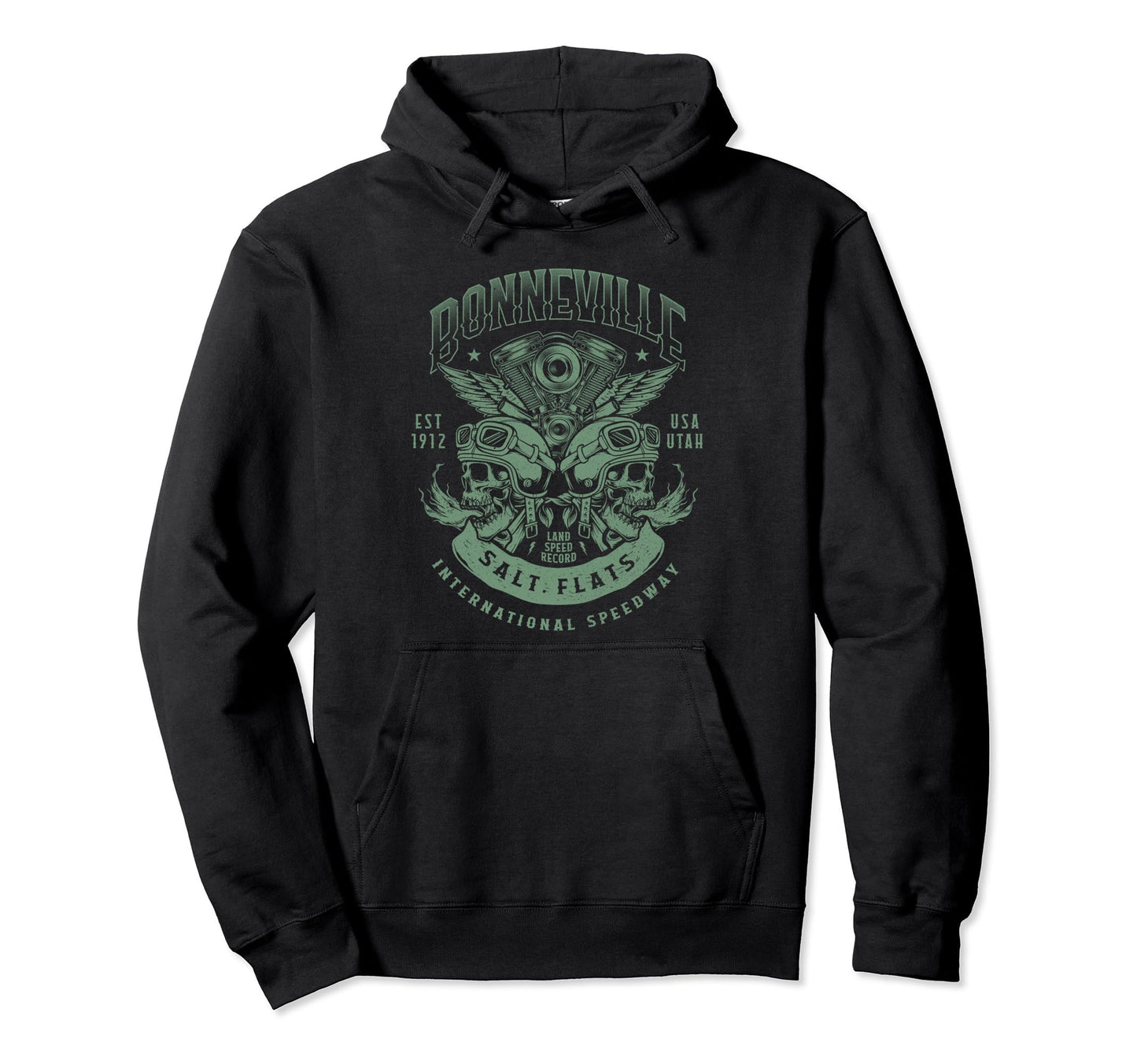 Bonneville Salt Flats Motorcycle Hoodie - Streetwear Style for Adults - T-Shirt, Sweatshirt, Hoodie