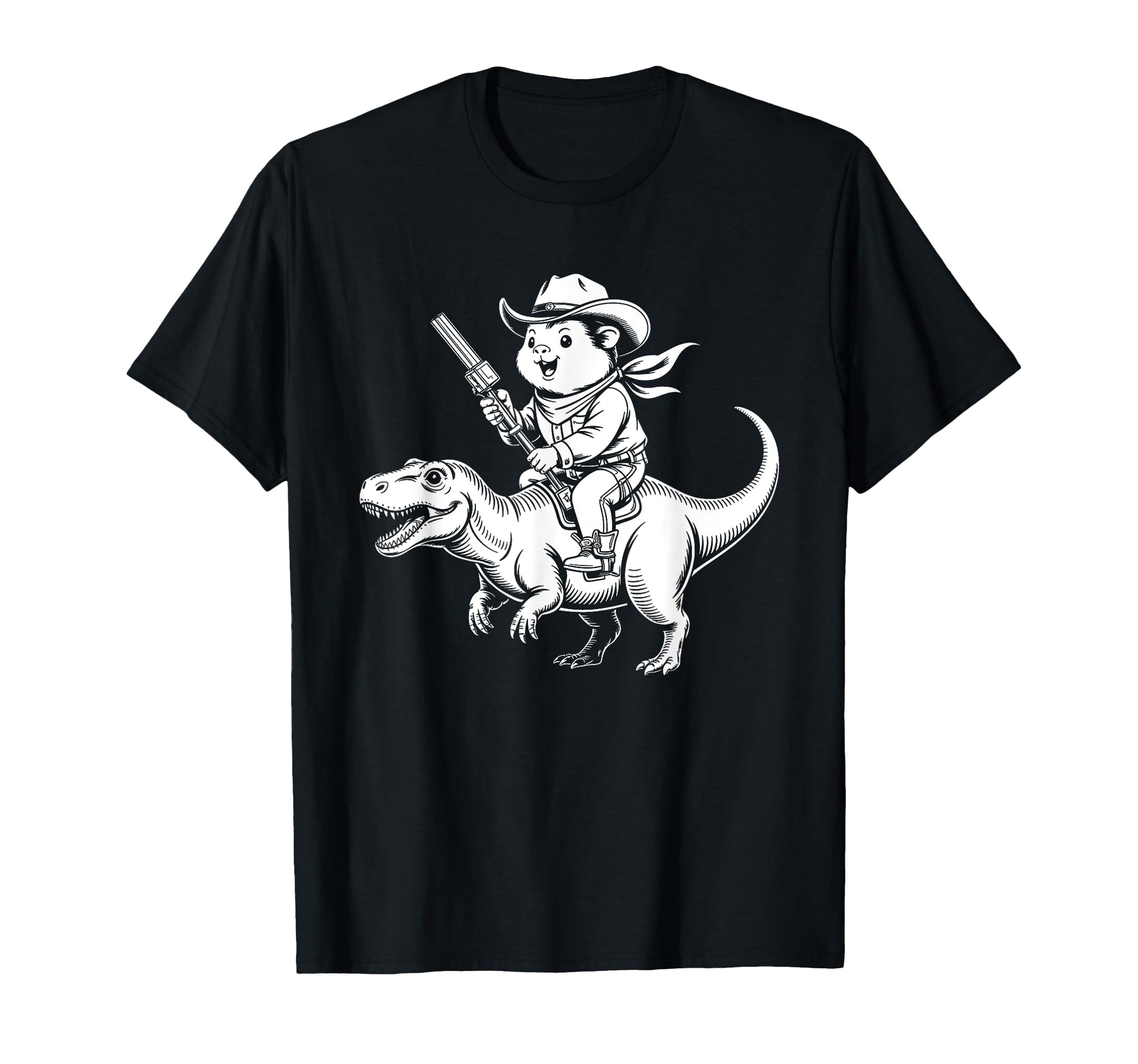 Guinea Pig Cowboy Dinosaur Accessoires T-Shirt - Aesthetic Graphic Unisex - T-Shirt, Sweatshirt, Hoodie