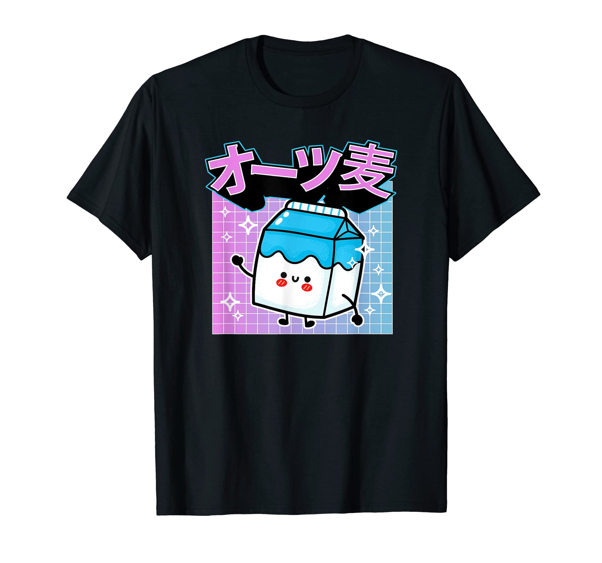 Oat Milk Japanese Kawaii Vaporwave T-Shirt - Aesthetic Graphic for Adults - T-Shirt, Sweatshirt, Hoodie