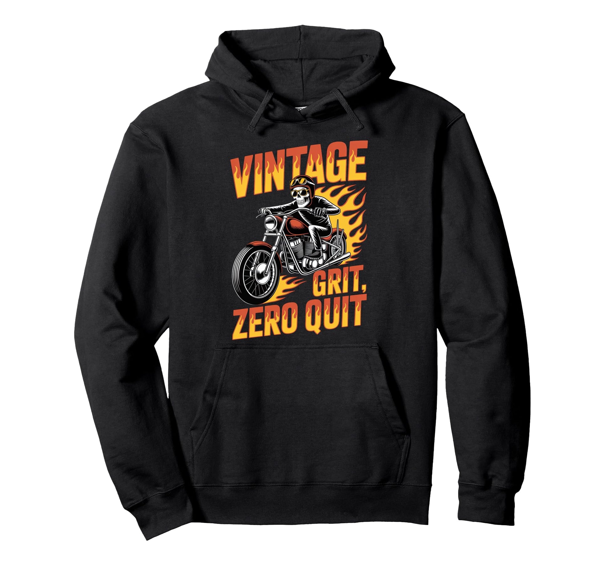 Motorcycle Hoodie - Minimalist Print for Adults - T-Shirt, Sweatshirt, Hoodie