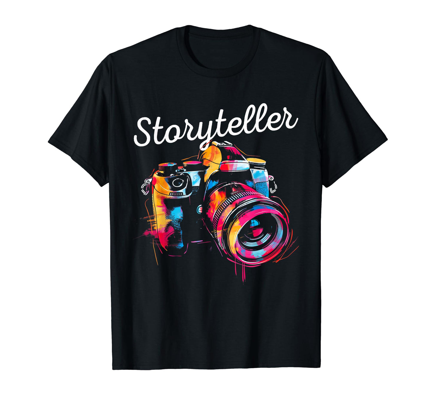 Photographer Storyteller Camera T-Shirt - Aesthetic Graphic Unisex - T-Shirt, Sweatshirt, Hoodie