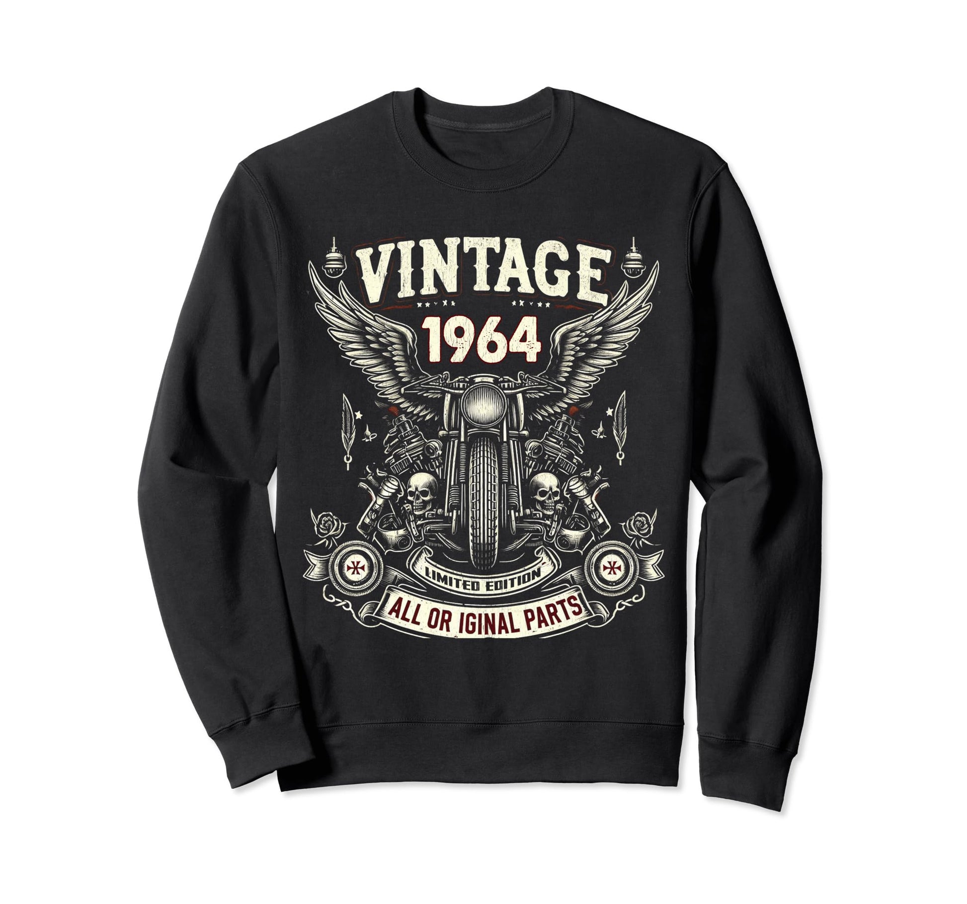 1964 Born 1964 60Th Birthday Sweatshirt - Fun Novelty Design for Adults - T-Shirt, Sweatshirt, Hoodie