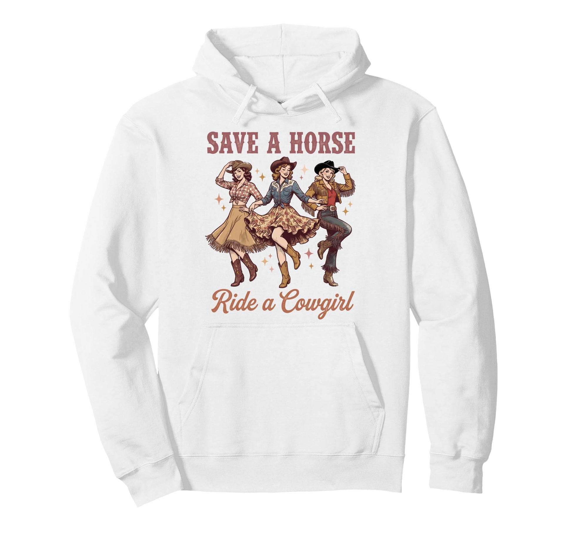 Save Horse Ride Cowgirl Western Rodeo Funny Hoodie - Graphic Print Unisex - T-Shirt, Sweatshirt, Hoodie