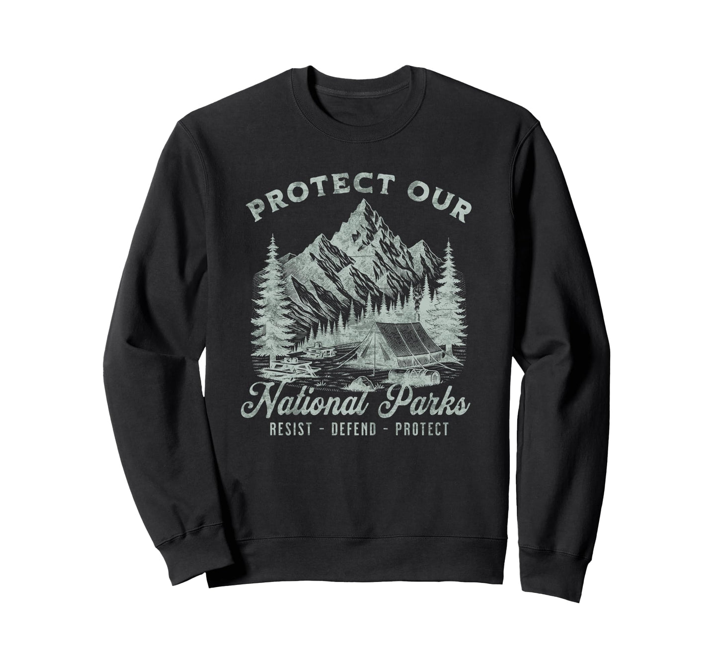 Protect National Parks Defend Sweatshirt - Trendy Graphic for Adults - T-Shirt, Sweatshirt, Hoodie