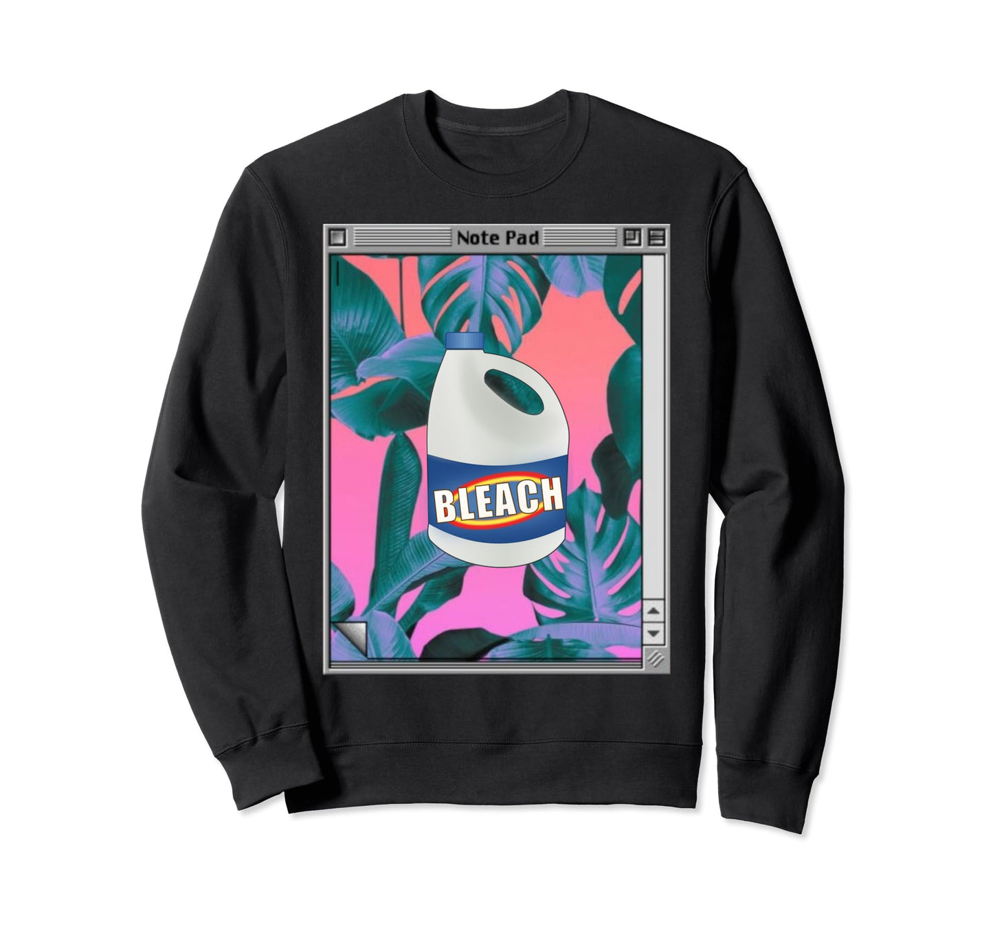 Vaporwave Aesthetic Bleach Sweatshirt - Fun Novelty Design Unisex - T-Shirt, Sweatshirt, Hoodie