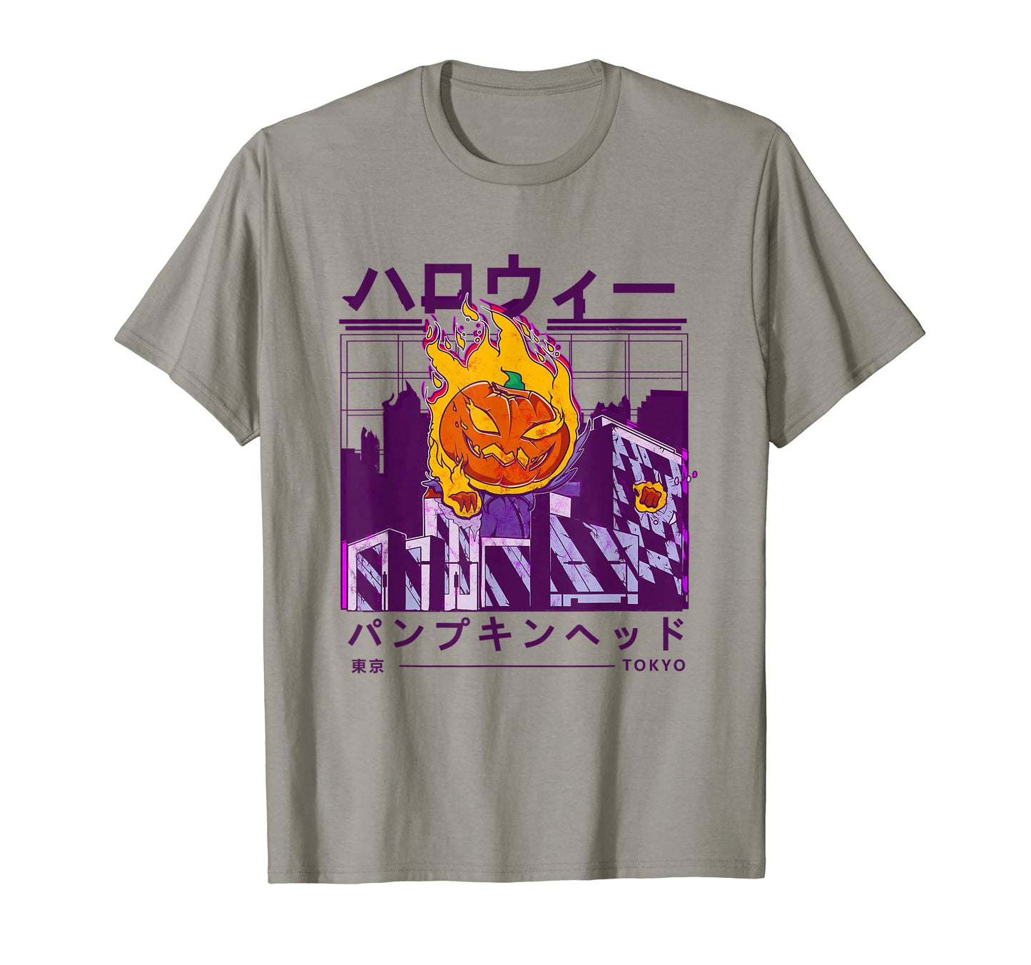 Halloween Japanese Aesthetic Vaporwave T-Shirt - Graphic Print for Adults - T-Shirt, Sweatshirt, Hoodie
