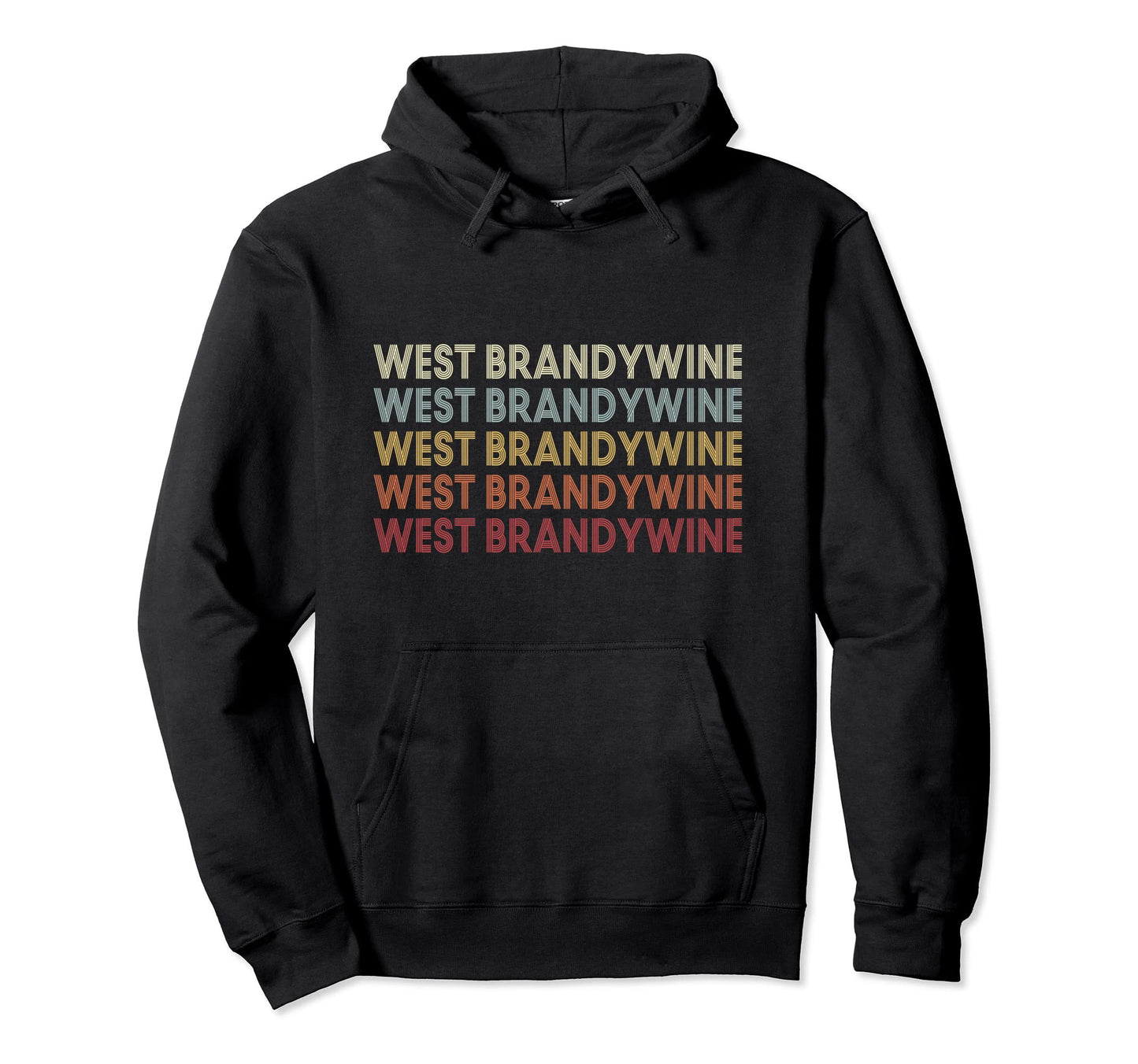 West Brandywine Pennsylvania West Hoodie - Trendy Graphic Unisex - T-Shirt, Sweatshirt, Hoodie
