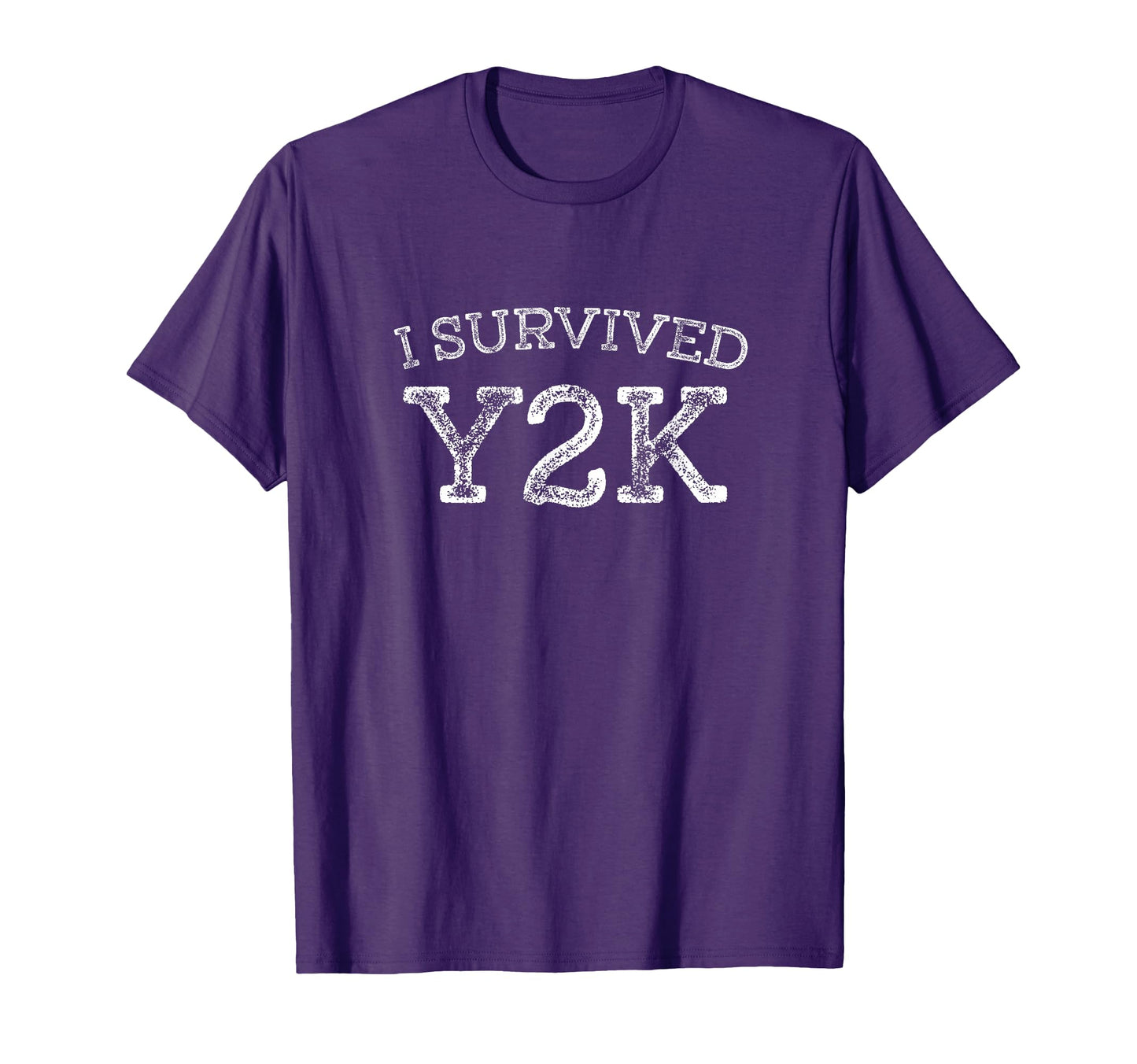 I Survived Y2K Survivor Year 2000 Funny T-Shirt - Minimalist Print Unisex - T-Shirt, Sweatshirt, Hoodie