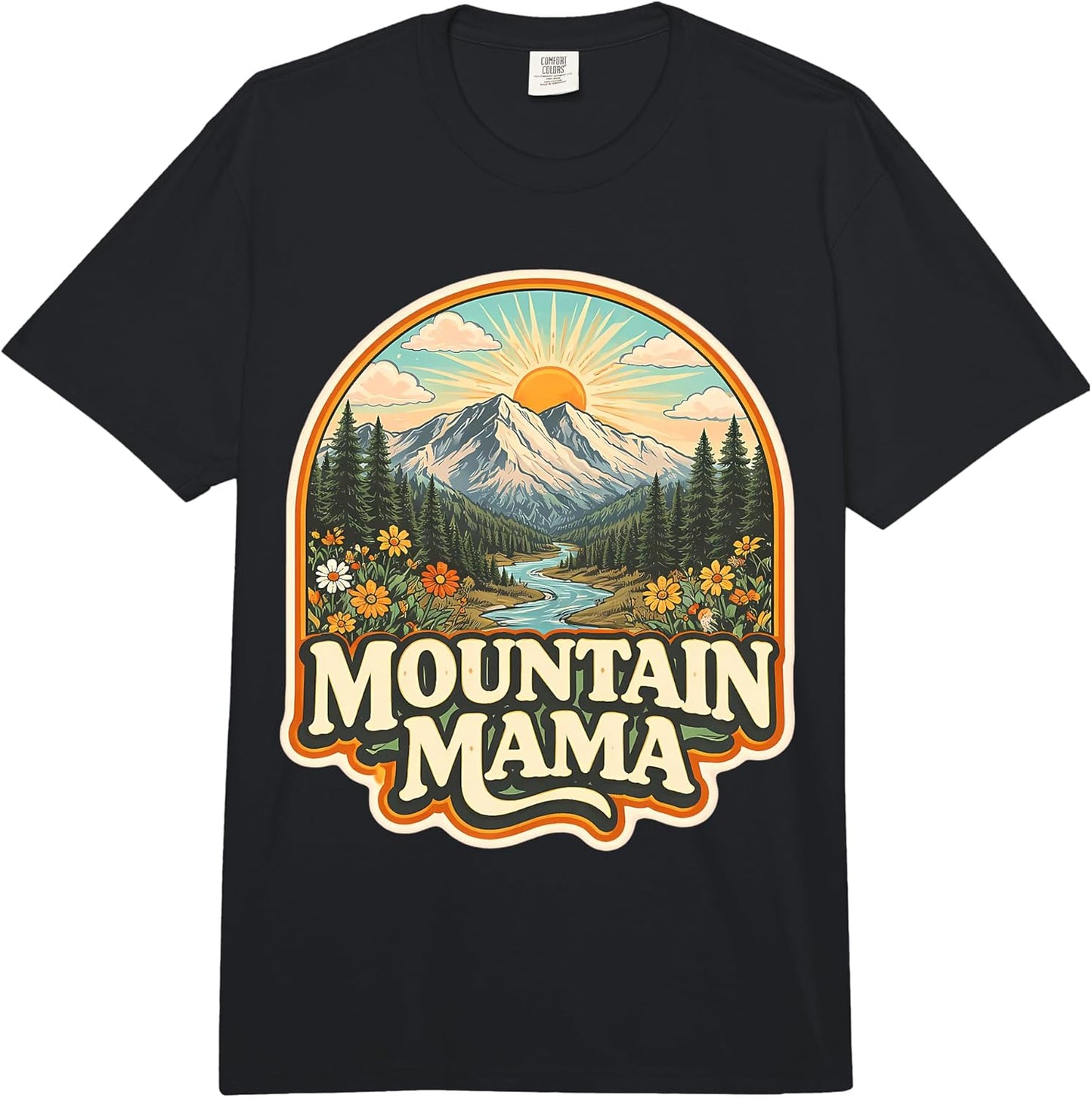 Mountain Mama Mother's Day Hiking Hiker Hike Merch - Adult & Kids T-Shirts, Sweatshirts & Hoodies apparel design preview 1