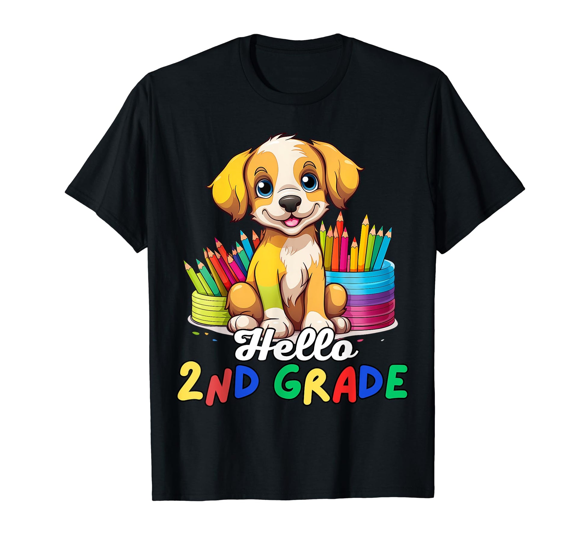 Hello 2Nd Grade Back To School First Day T-Shirt - Trendy Graphic Unisex - T-Shirt, Sweatshirt, Hoodie