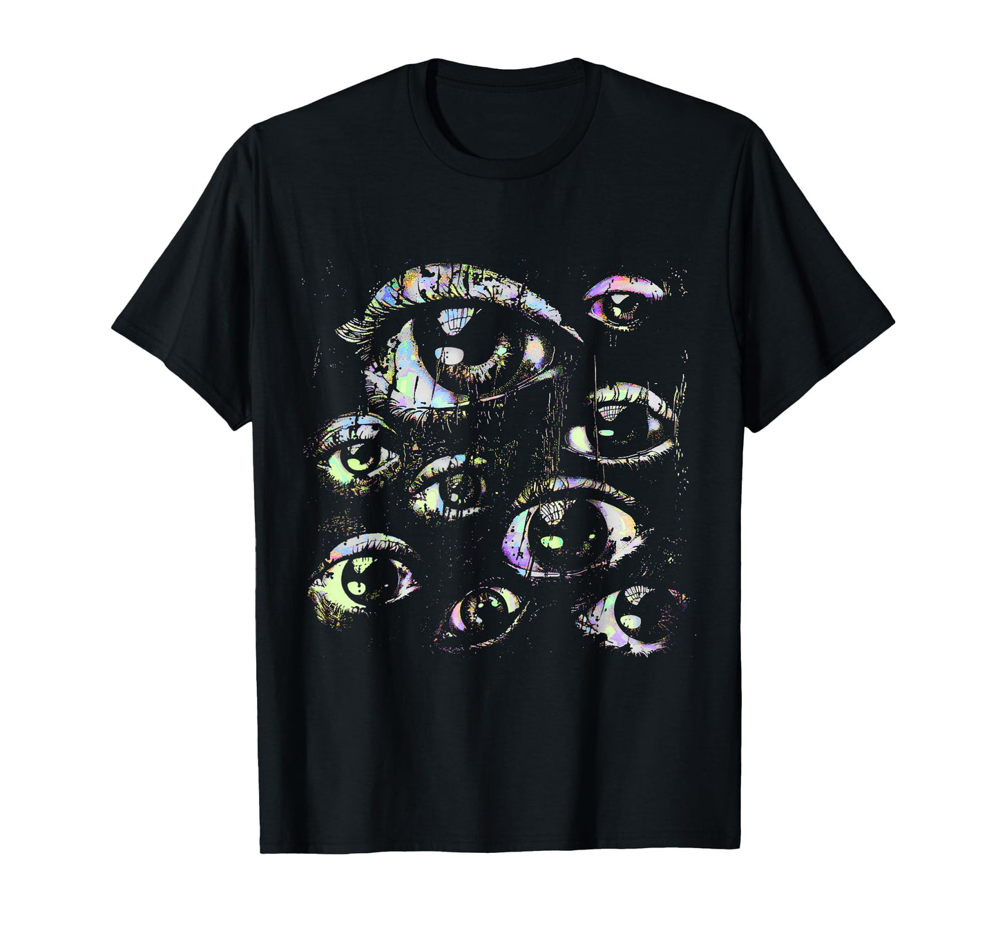 Eyes Pastel Goth Weird Grunge Alt Y2K T-Shirt - Custom Art Print Unisex - T-Shirt, Sweatshirt, Hoodie