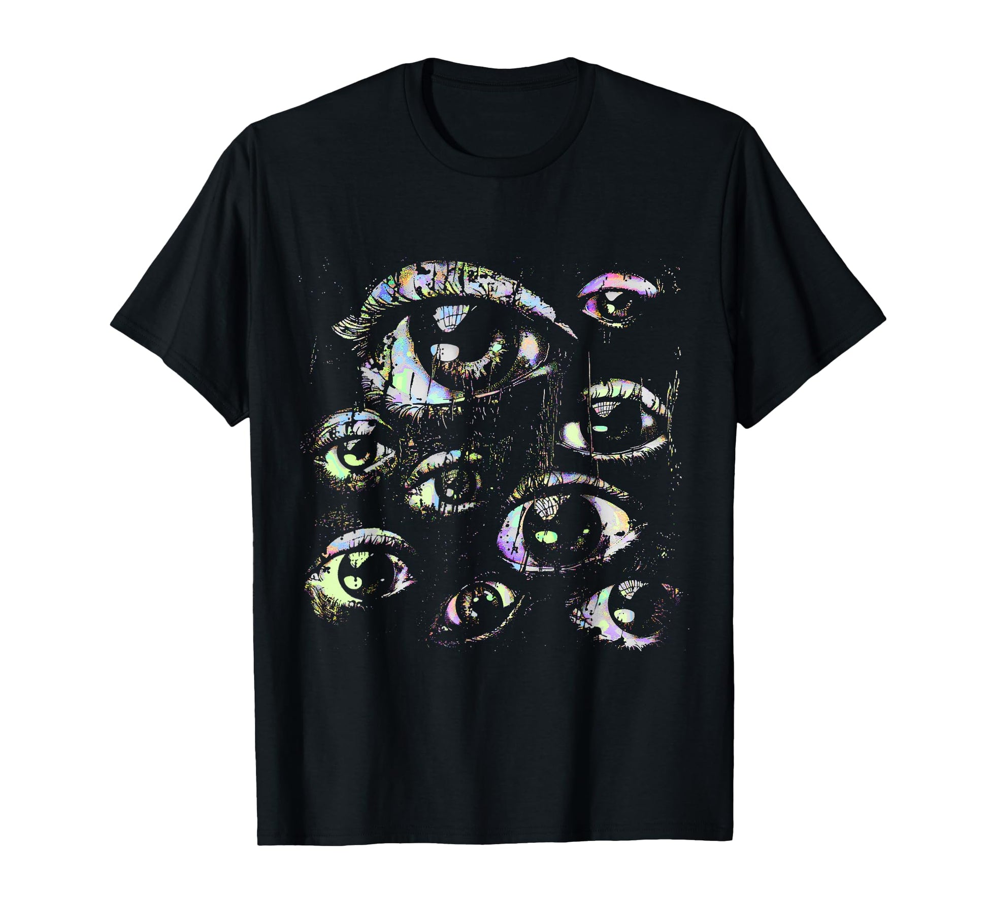 Eyes Pastel Goth Weird Grunge Alt Y2K T-Shirt - Custom Art Print Unisex - T-Shirt, Sweatshirt, Hoodie