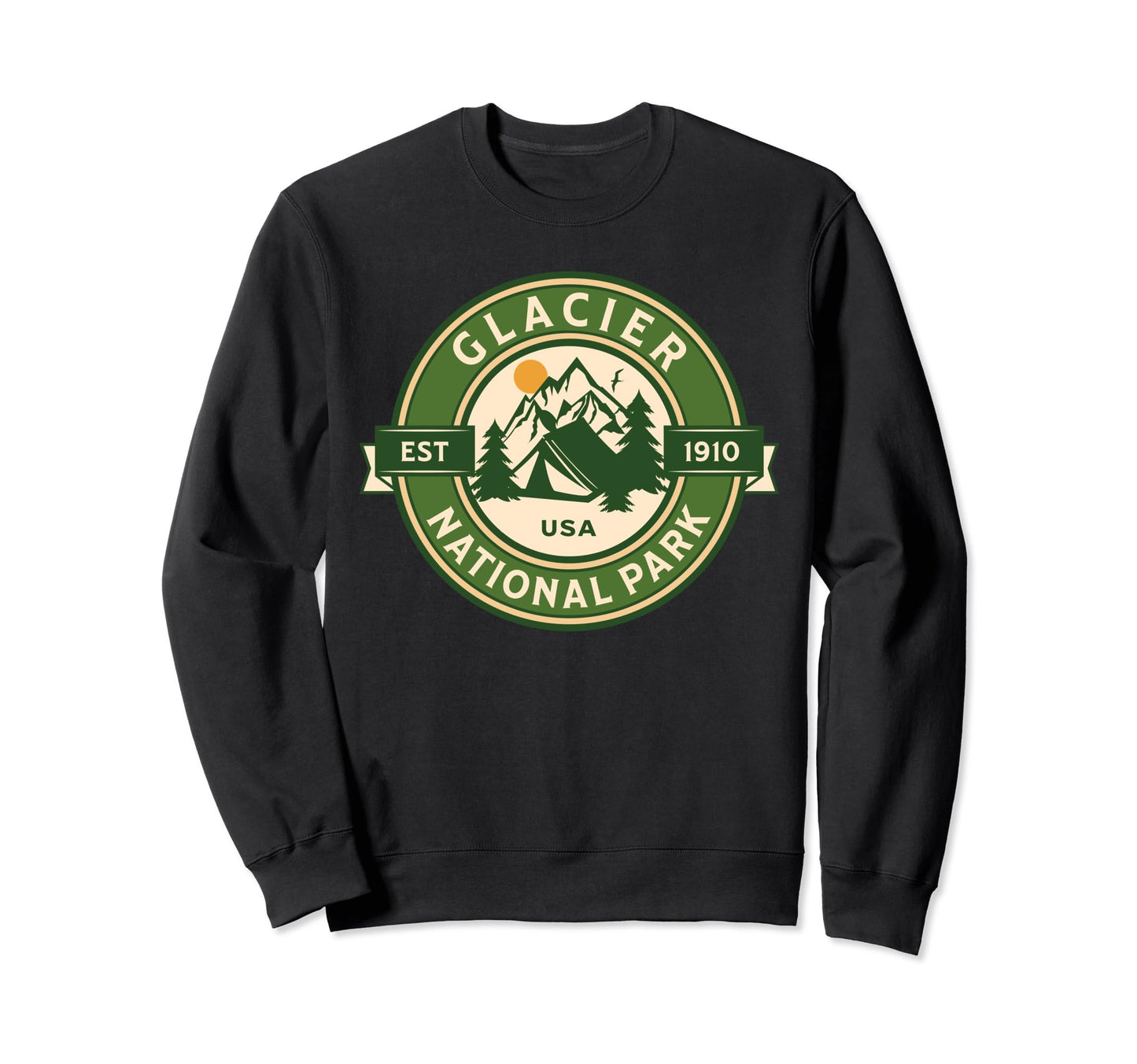 Glacier National Park Montana Hike Sweatshirt - Streetwear Style Men Women - T-Shirt, Sweatshirt, Hoodie