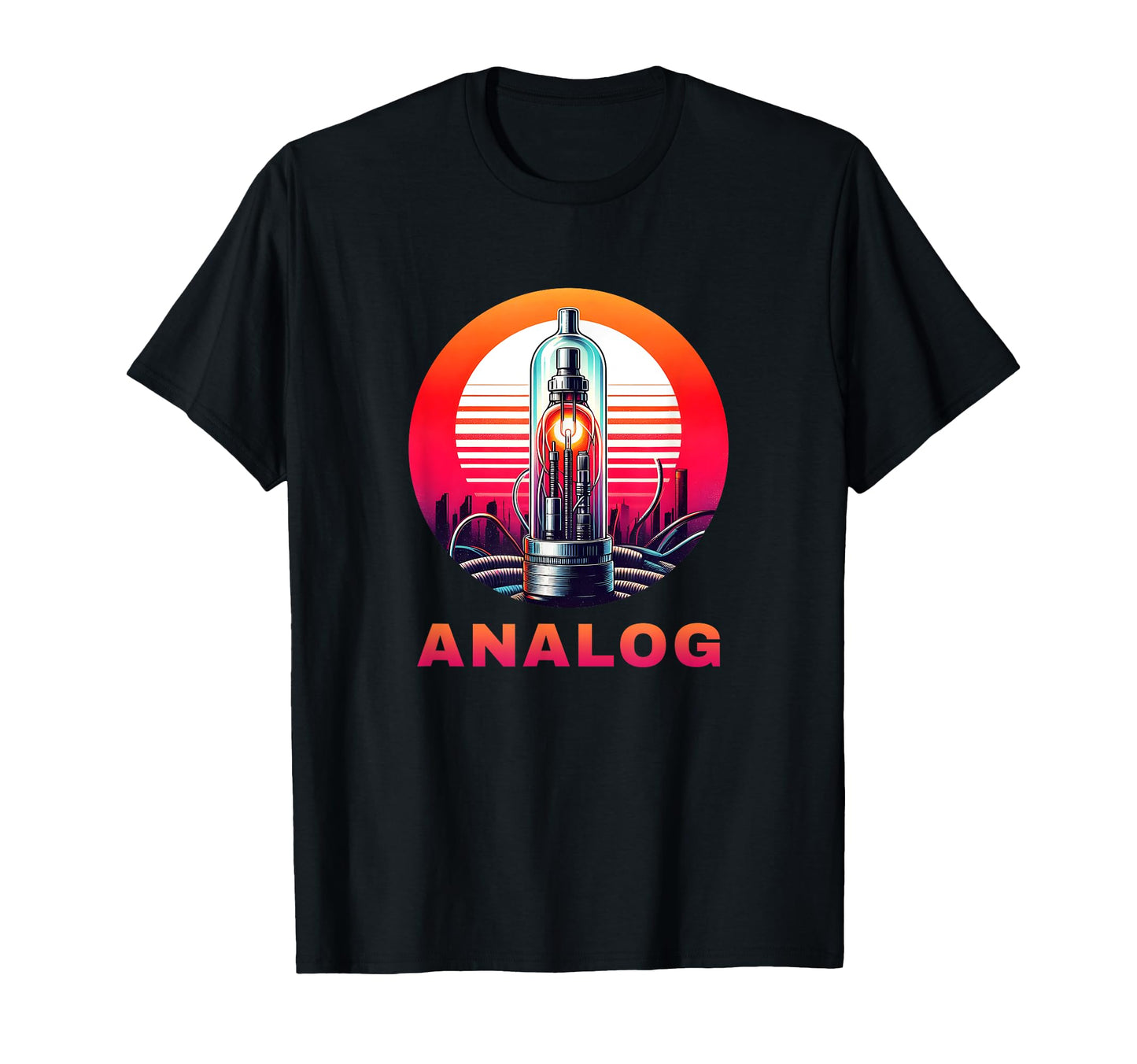 Synthesizer Vacuum Tube Amp Analog T-Shirt - Aesthetic Graphic for Adults - T-Shirt, Sweatshirt, Hoodie