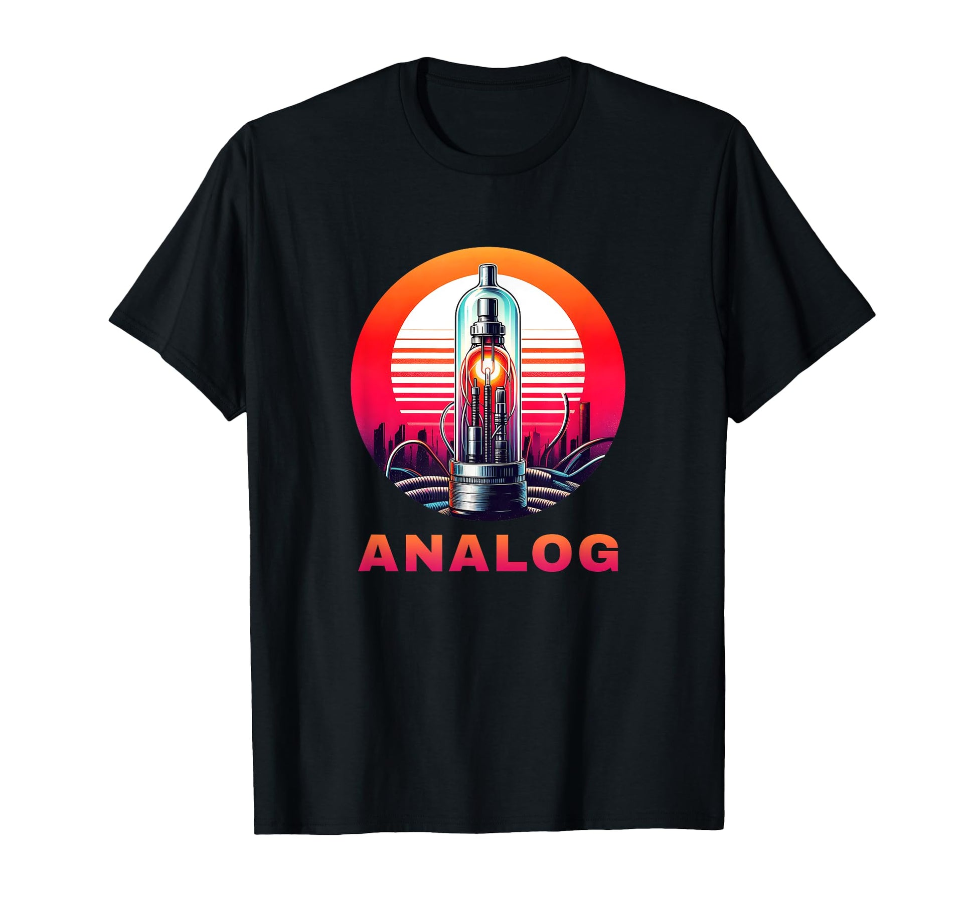 Synthesizer Vacuum Tube Amp Analog T-Shirt - Aesthetic Graphic for Adults - T-Shirt, Sweatshirt, Hoodie