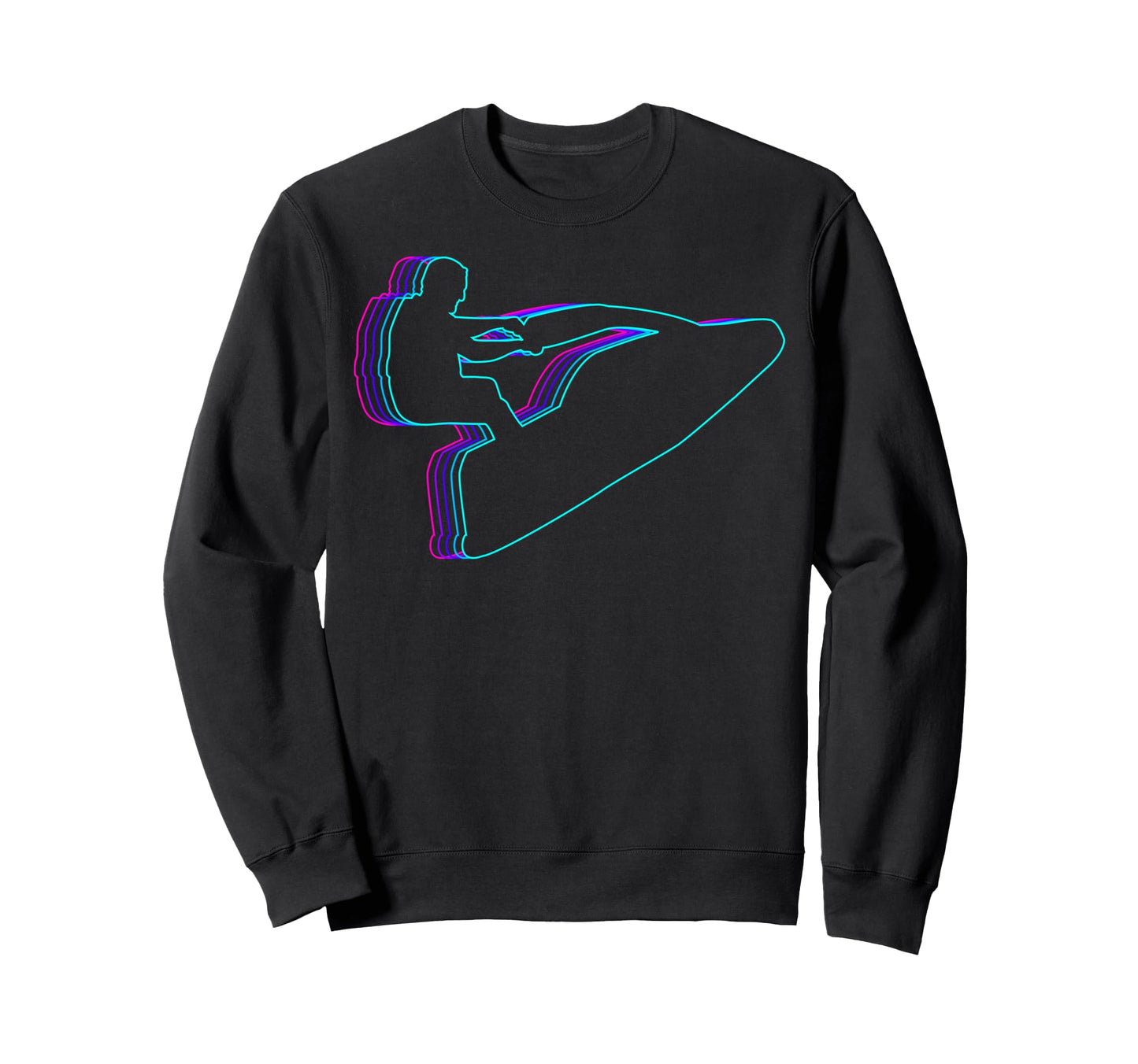 Jet Ski Jet Skiing Vaporwave Sweatshirt - Trendy Graphic Men Women - T-Shirt, Sweatshirt, Hoodie