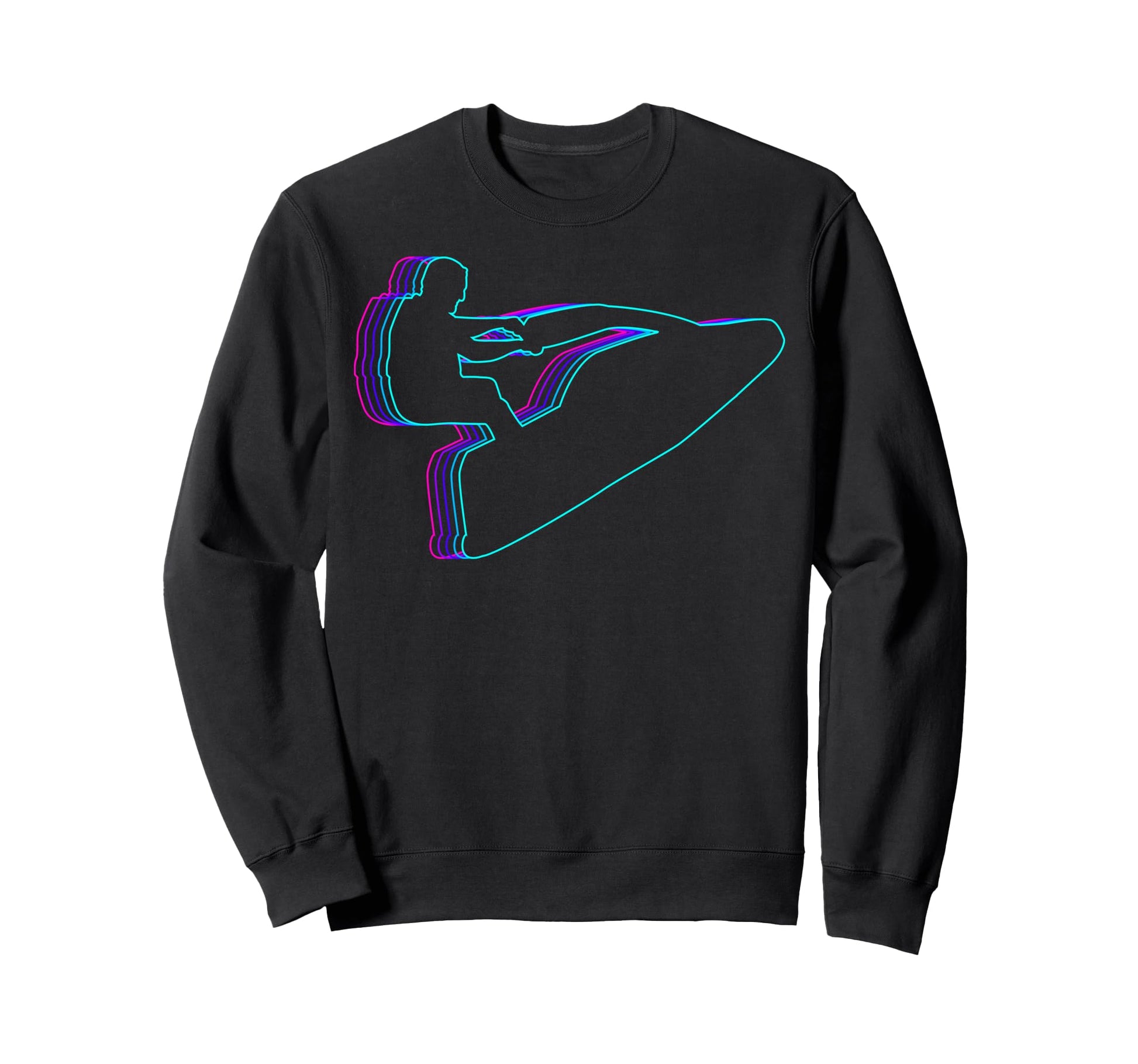 Jet Ski Jet Skiing Vaporwave Sweatshirt - Trendy Graphic Men Women - T-Shirt, Sweatshirt, Hoodie