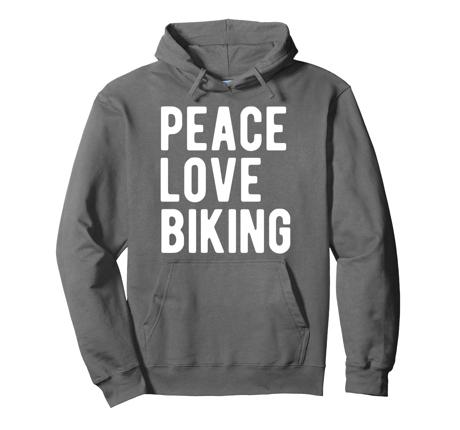 Funny Biking Lover Hobby Peace Love Biking Hoodie - Custom Art Print Unisex - T-Shirt, Sweatshirt, Hoodie