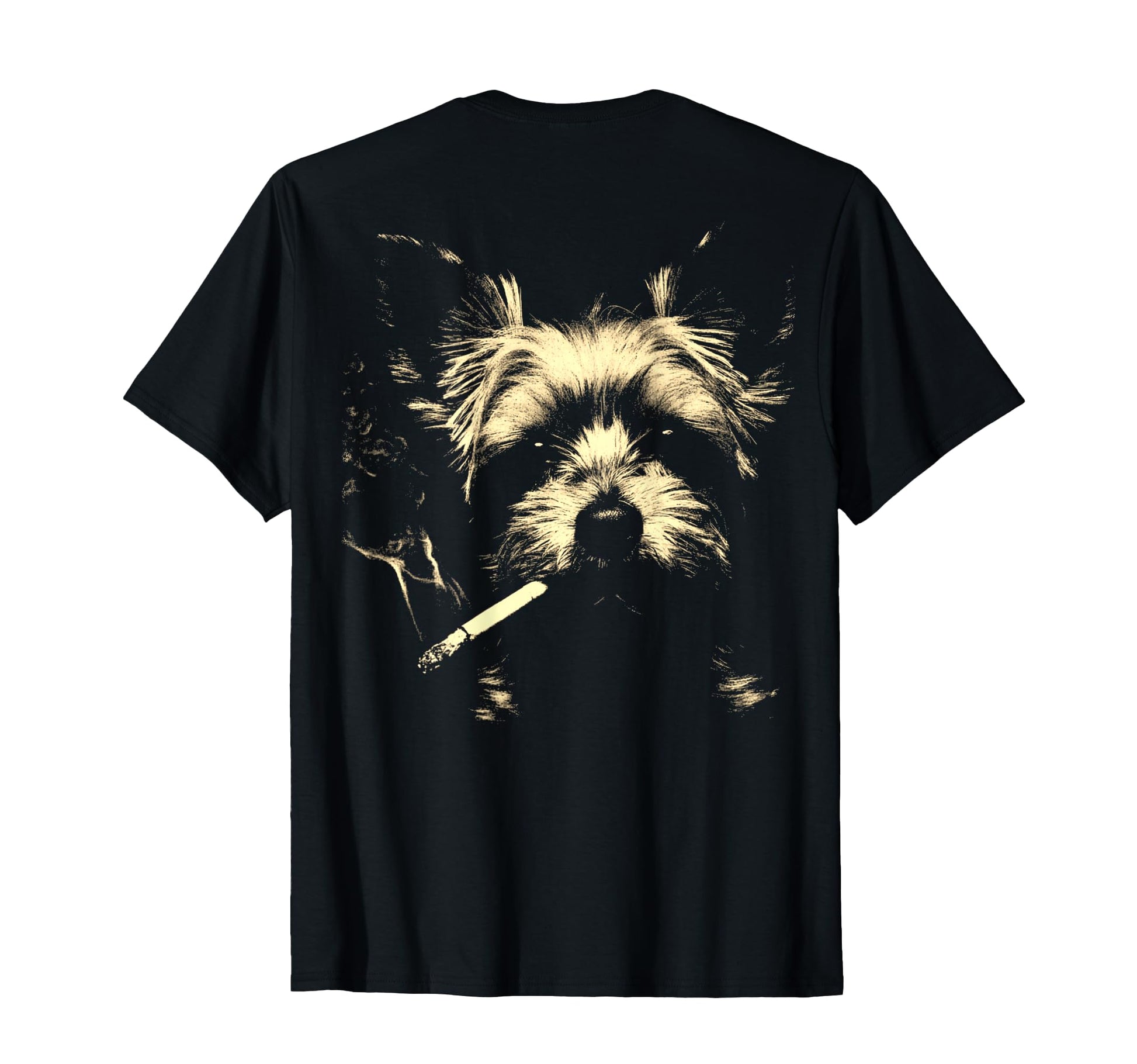 Yorkshire Terrier Smoking T-Shirt - Fun Novelty Design for Adults - T-Shirt, Sweatshirt, Hoodie
