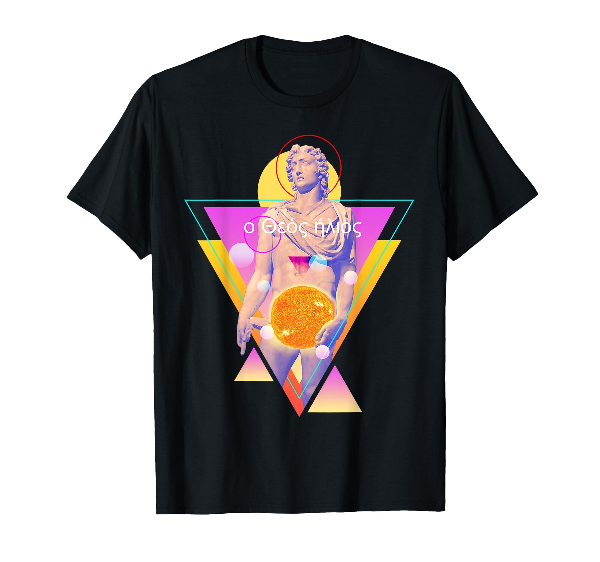 Helios Sun God Vaporwave Aesthetic T-Shirt - Graphic Print for Adults - T-Shirt, Sweatshirt, Hoodie