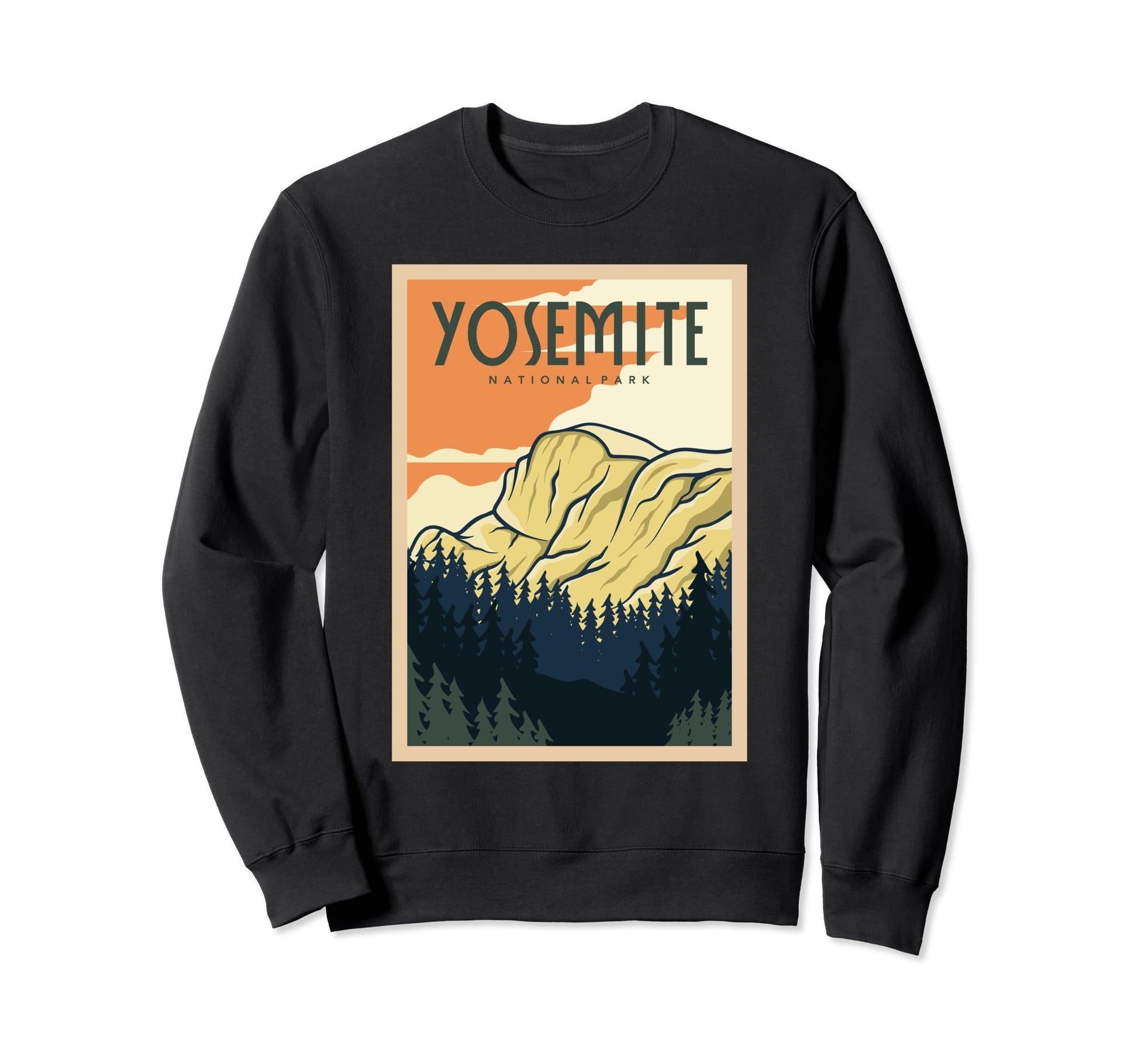 Yosemite National Park Sweatshirt - Custom Art Print for Adults - T-Shirt, Sweatshirt, Hoodie