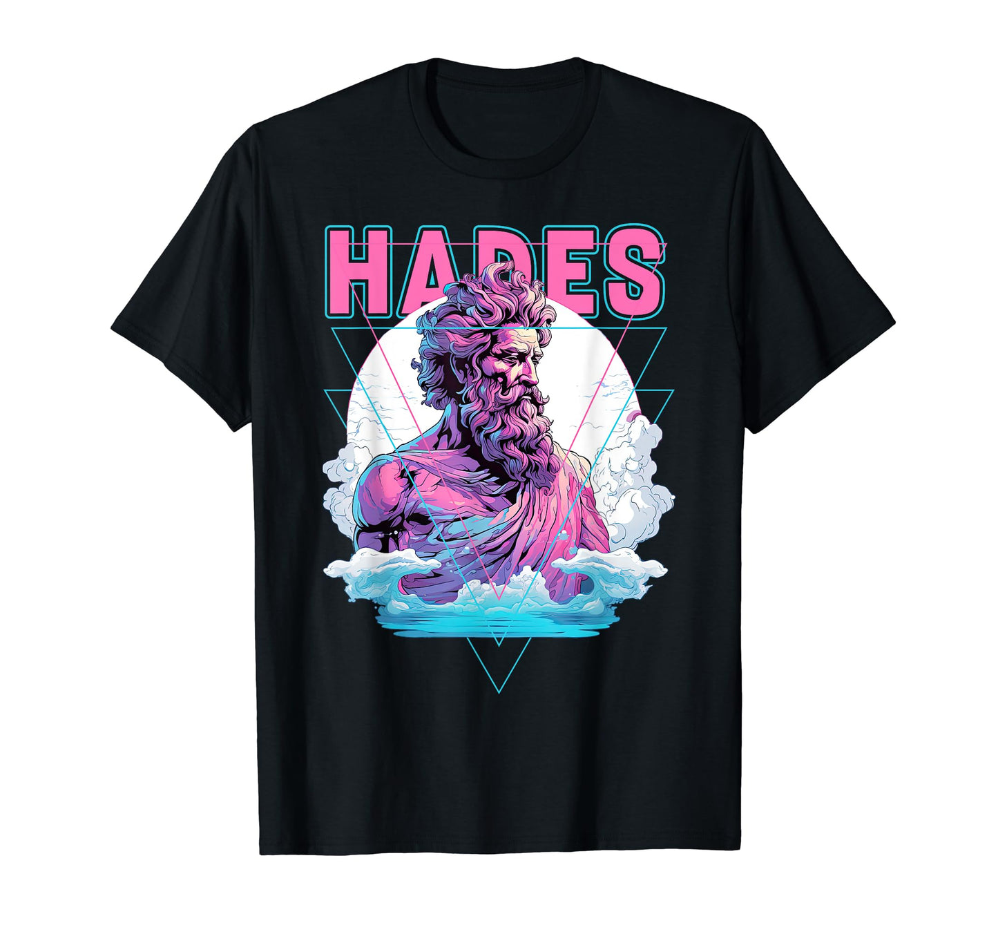 Greek God Hades Vaporwave Aesthetic T-Shirt - Novelty Apparel Men Women - T-Shirt, Sweatshirt, Hoodie
