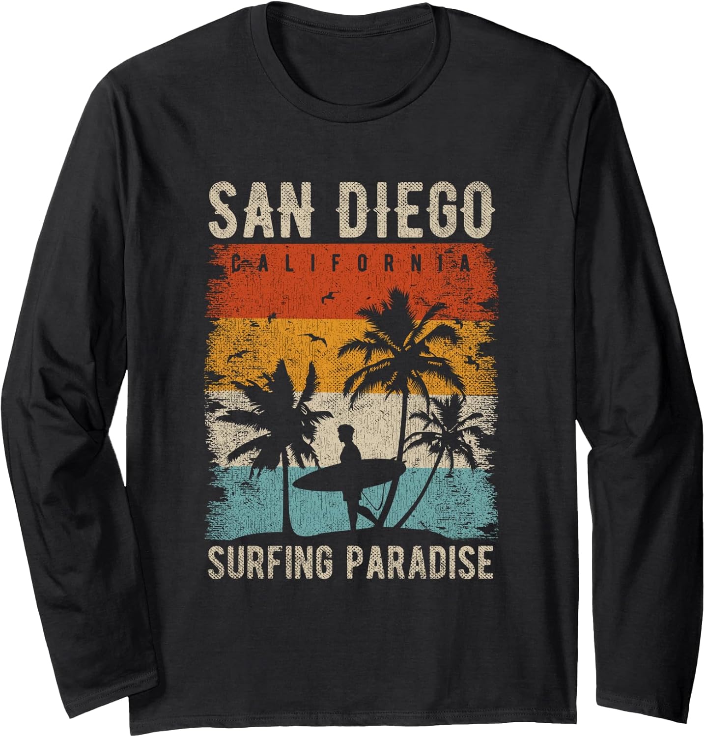 Surfer Gift San Diego Souvenirs Men Women Kids - Adult & Kids T-Shirts, Sweatshirts & Hoodies apparel design preview 1