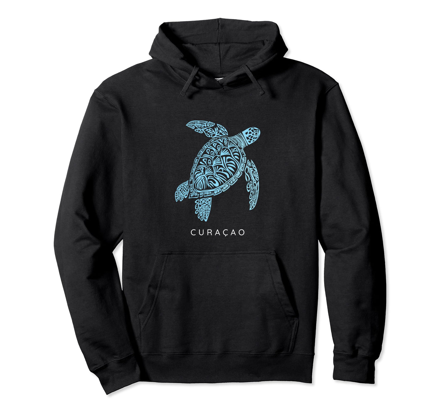 Tribal Sea Turtle Cura Ao West Indies Hoodie - Custom Art Print Unisex - T-Shirt, Sweatshirt, Hoodie