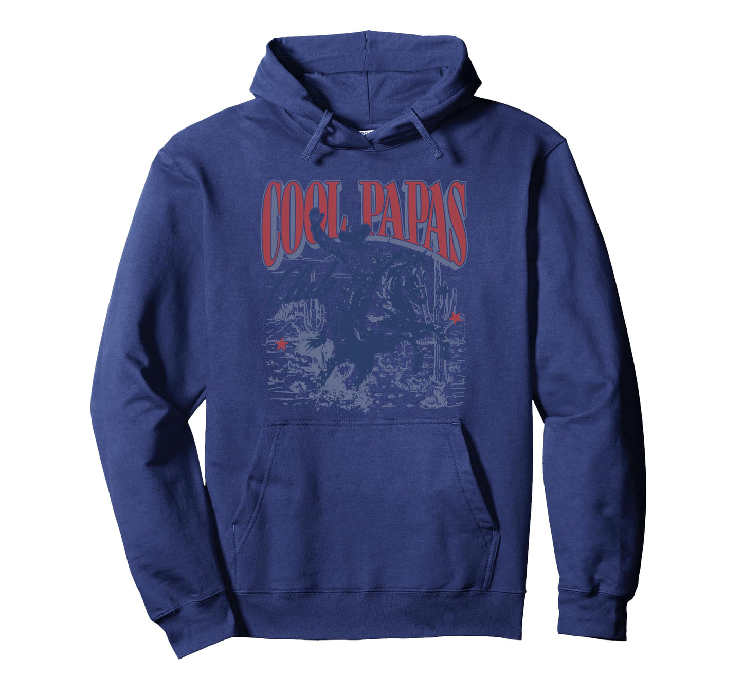 Papas Club Cowboy Papa Grandpa Western Hoodie - Custom Art Print Men Women - T-Shirt, Sweatshirt, Hoodie