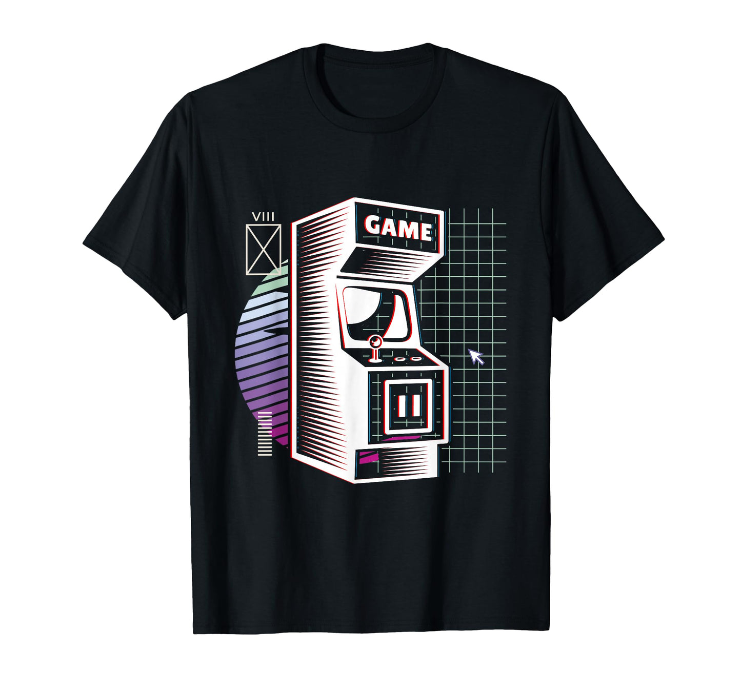 Synthwave Video Arcade Aesthetic T-Shirt - Minimalist Print Men Women - T-Shirt, Sweatshirt, Hoodie