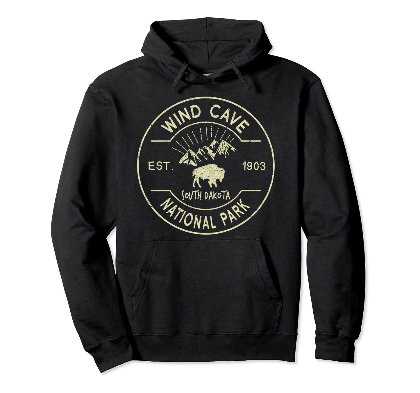 Wind Cave National Park Camping South Hoodie - Novelty Apparel for Adults - T-Shirt, Sweatshirt, Hoodie