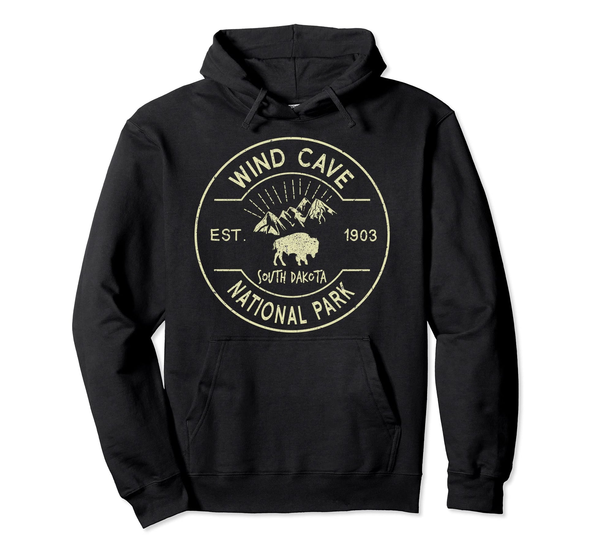 Wind Cave National Park Camping South Hoodie - Novelty Apparel for Adults - T-Shirt, Sweatshirt, Hoodie