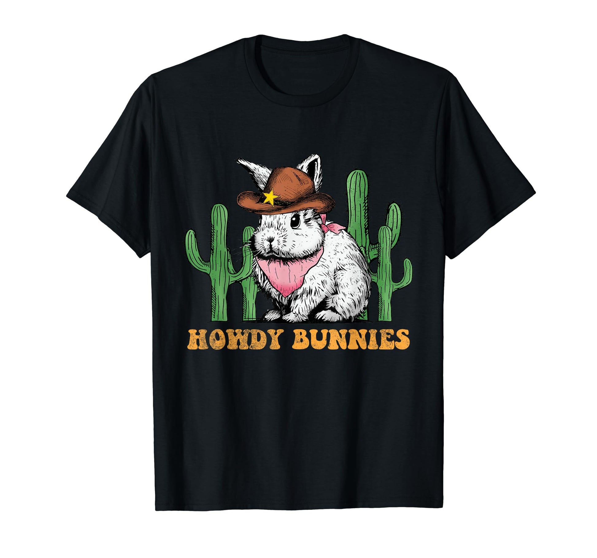 Howdy Bunnies Western Bunny Rabbit T-Shirt - Unique Graphic Men Women - T-Shirt, Sweatshirt, Hoodie