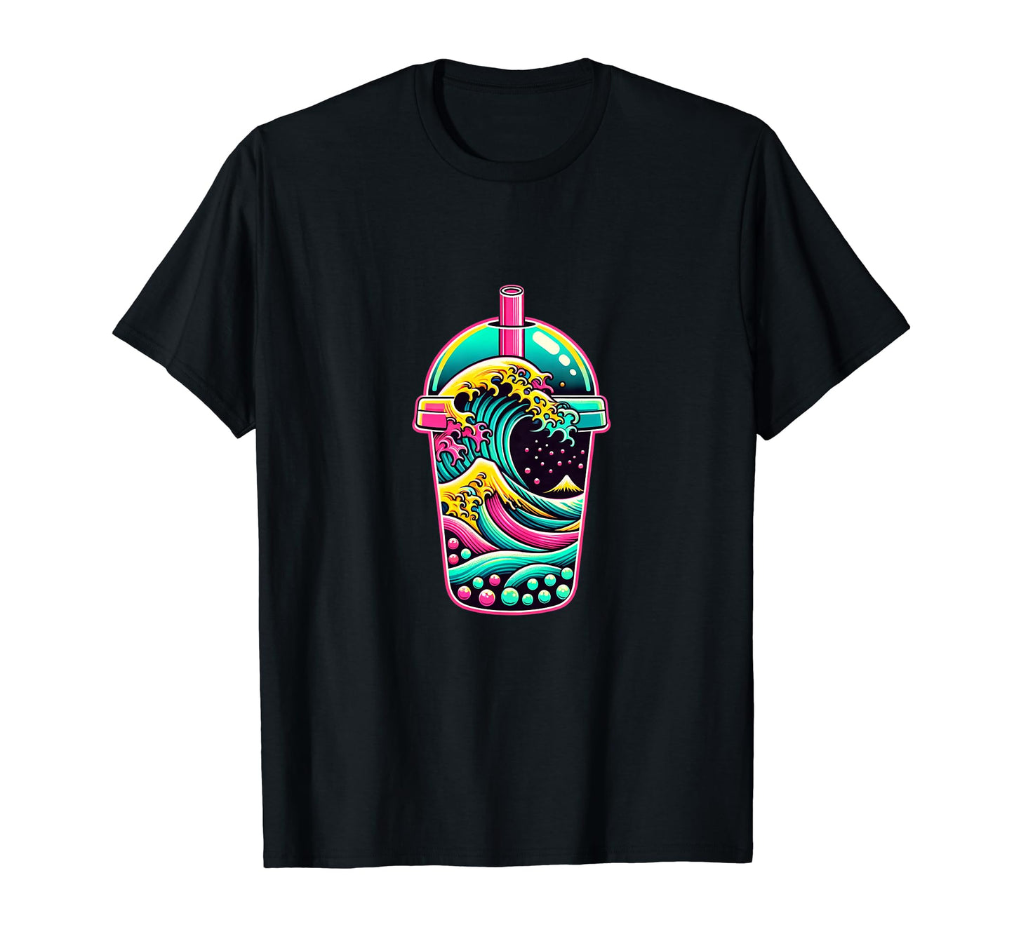 Bubble Boba Tea Vaporwave Aesthetic T-Shirt - Aesthetic Graphic Men Women - T-Shirt, Sweatshirt, Hoodie