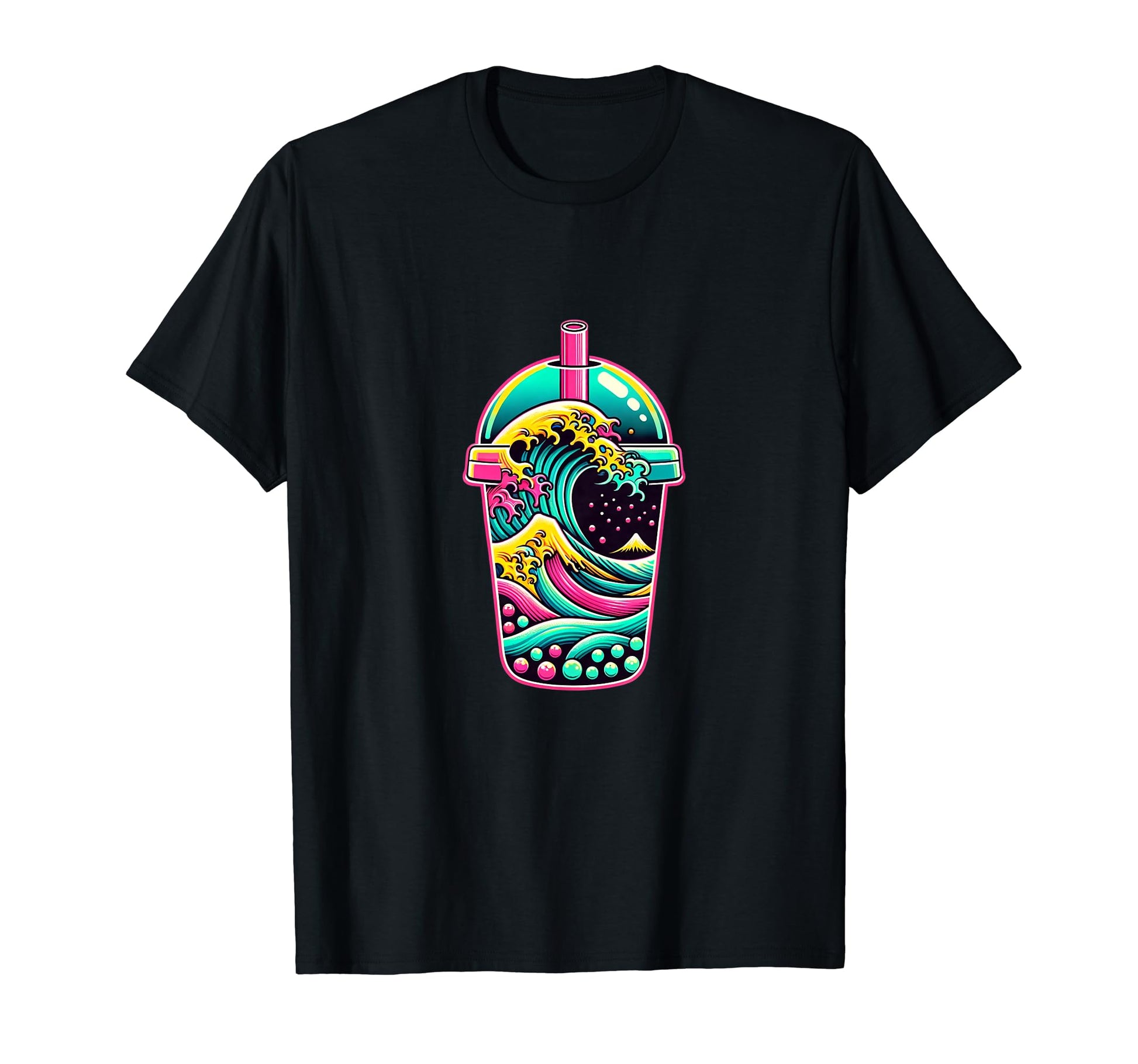 Bubble Boba Tea Vaporwave Aesthetic T-Shirt - Aesthetic Graphic Men Women - T-Shirt, Sweatshirt, Hoodie