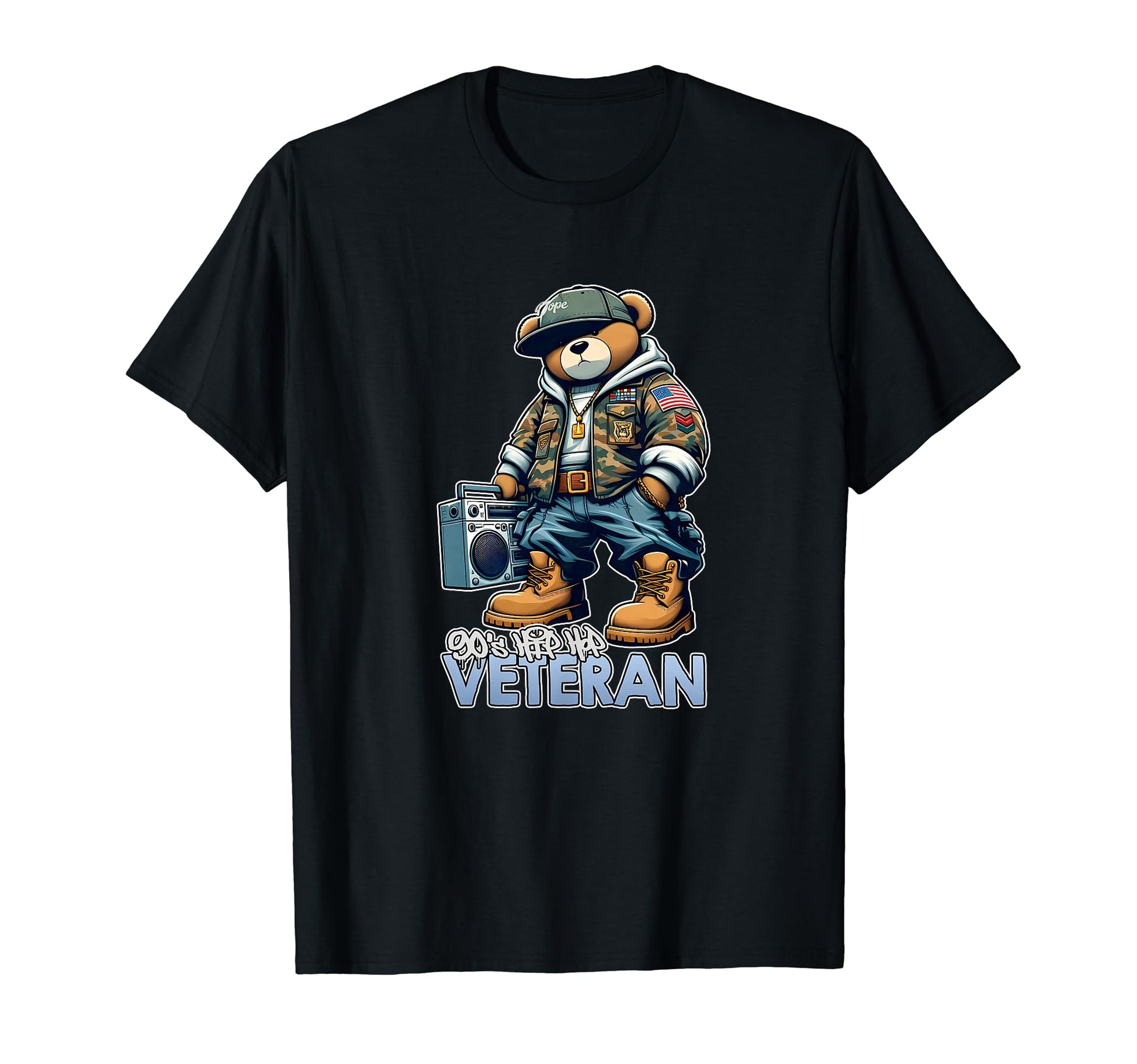 90S Hip Hop Veteran Dope Gift Old School T-Shirt - Minimalist Print Unisex - T-Shirt, Sweatshirt, Hoodie