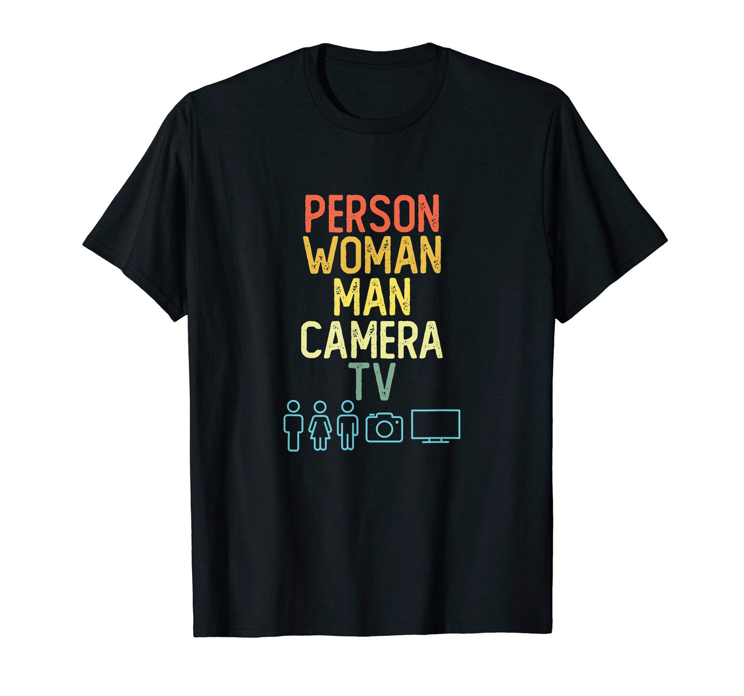 Person Camera Tv Symbols Anti Trump 2020 T-Shirt - Custom Art Print Unisex - T-Shirt, Sweatshirt, Hoodie