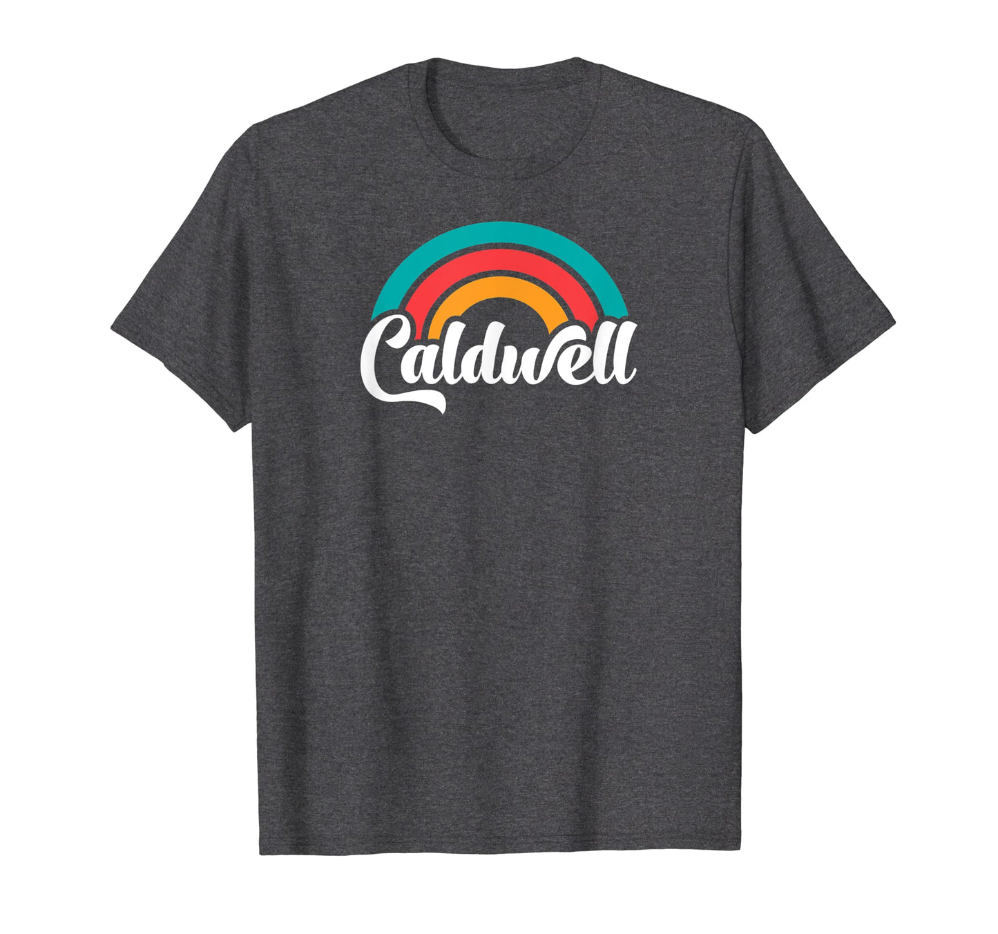 Caldwell Id Script Rainbow T-Shirt - Casual Everyday Wear Men Women - T-Shirt, Sweatshirt, Hoodie