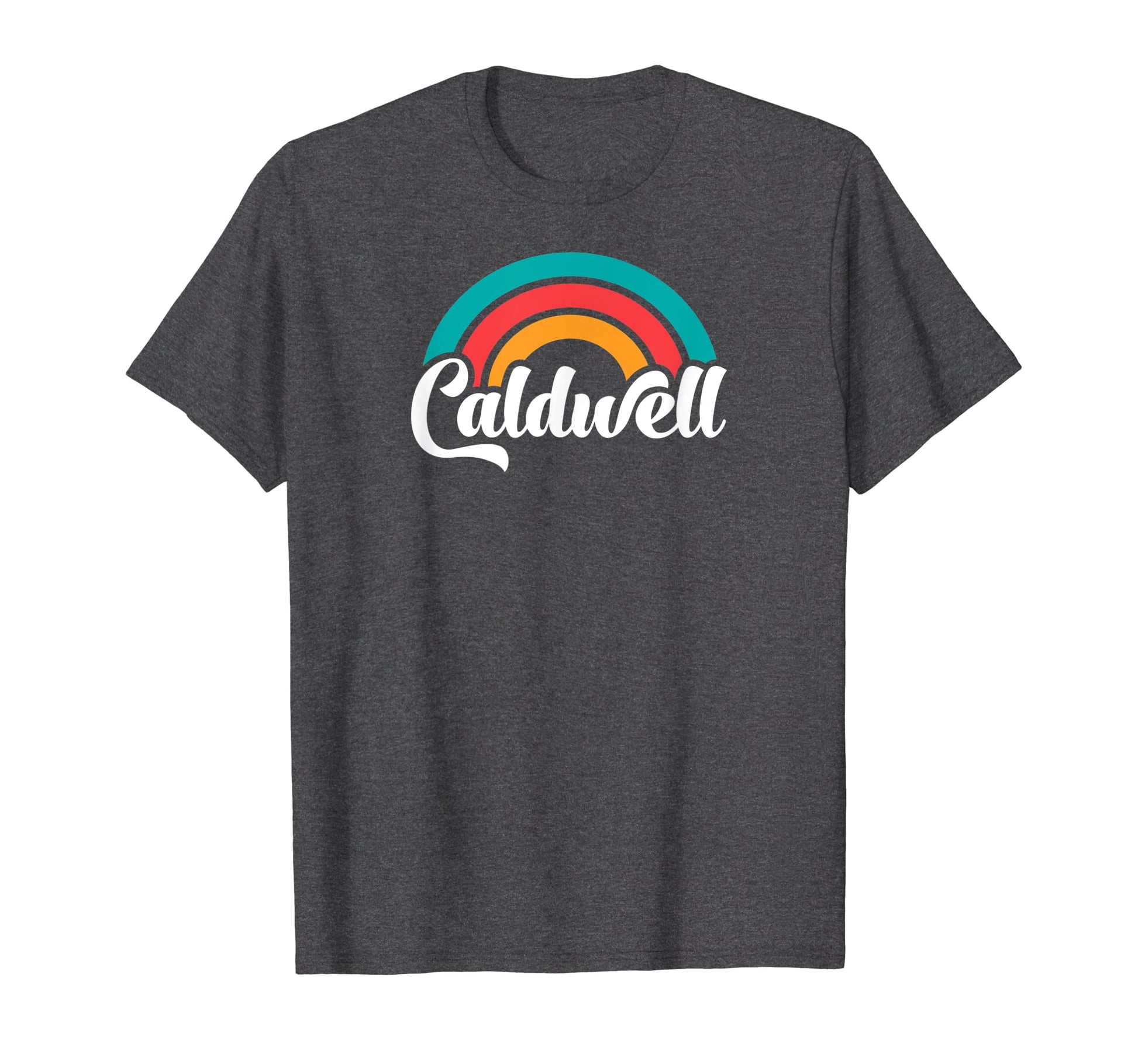 Caldwell Id Script Rainbow T-Shirt - Casual Everyday Wear Men Women - T-Shirt, Sweatshirt, Hoodie